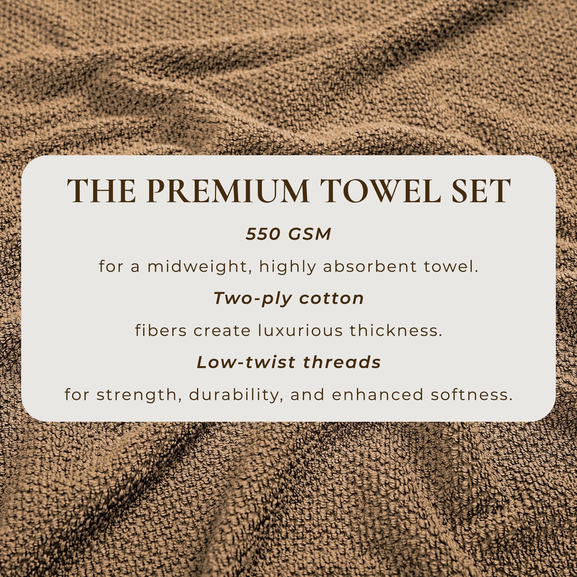 Cotton Textured Bath Towel Set - Acacia Collection - Best Buy Furniture