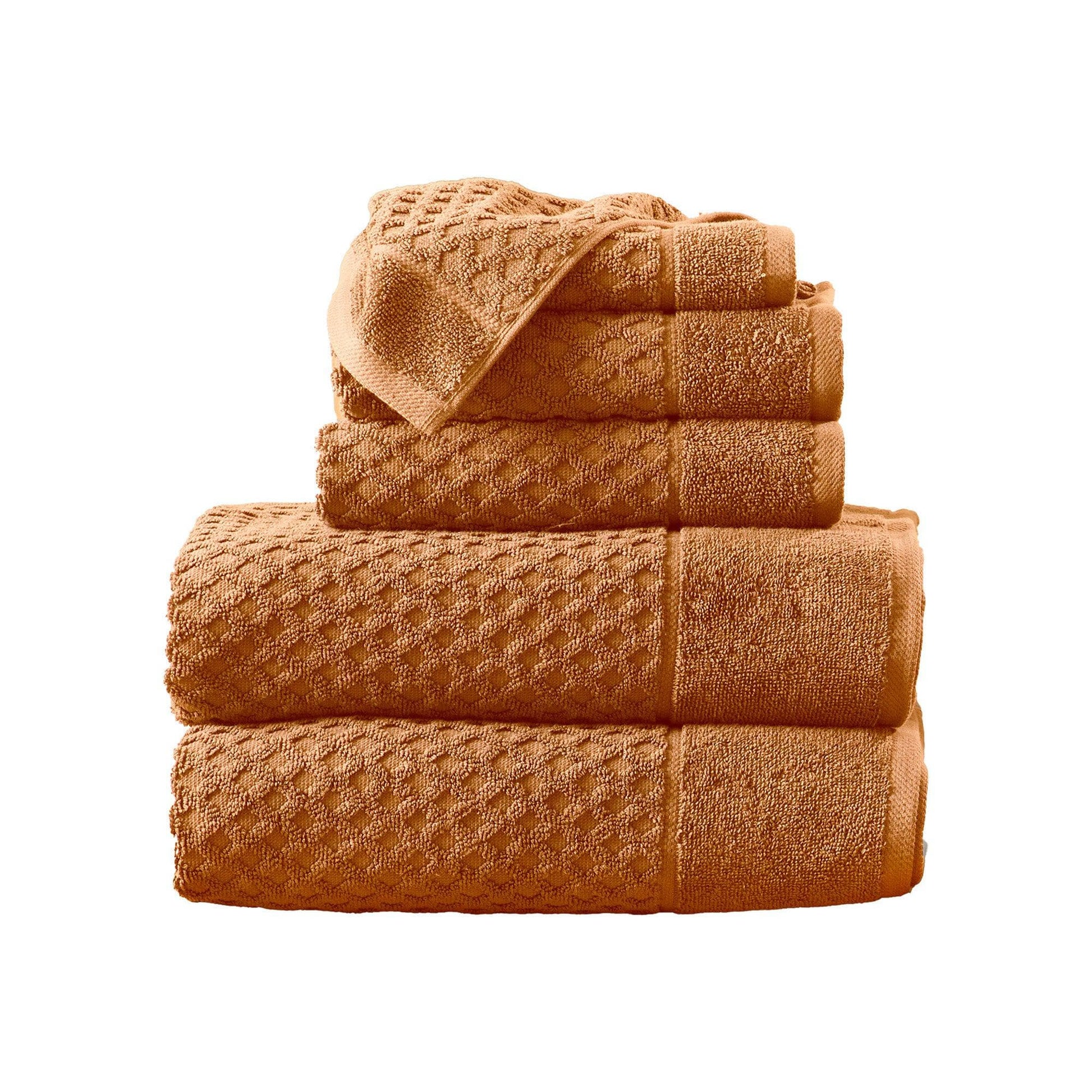 Cotton Diamond Waffle Weave Bath Towel Set - Grayson Collection - Best Buy Furniture