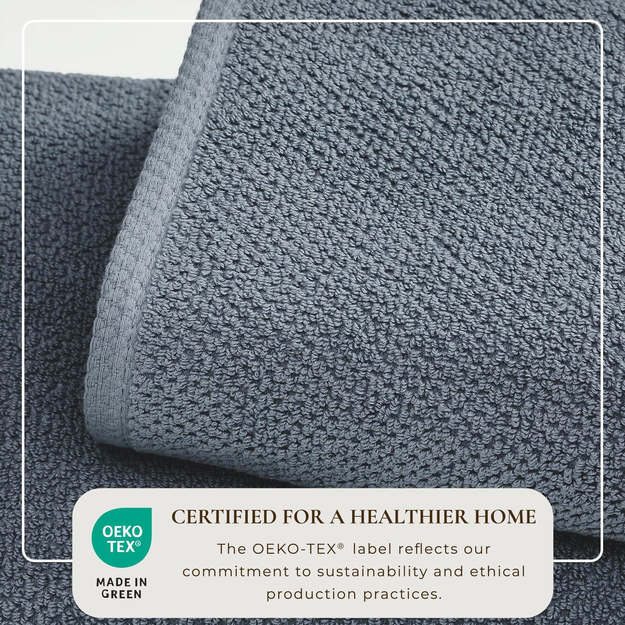 Cotton Textured Bath Towel Set - Acacia Collection - Best Buy Furniture