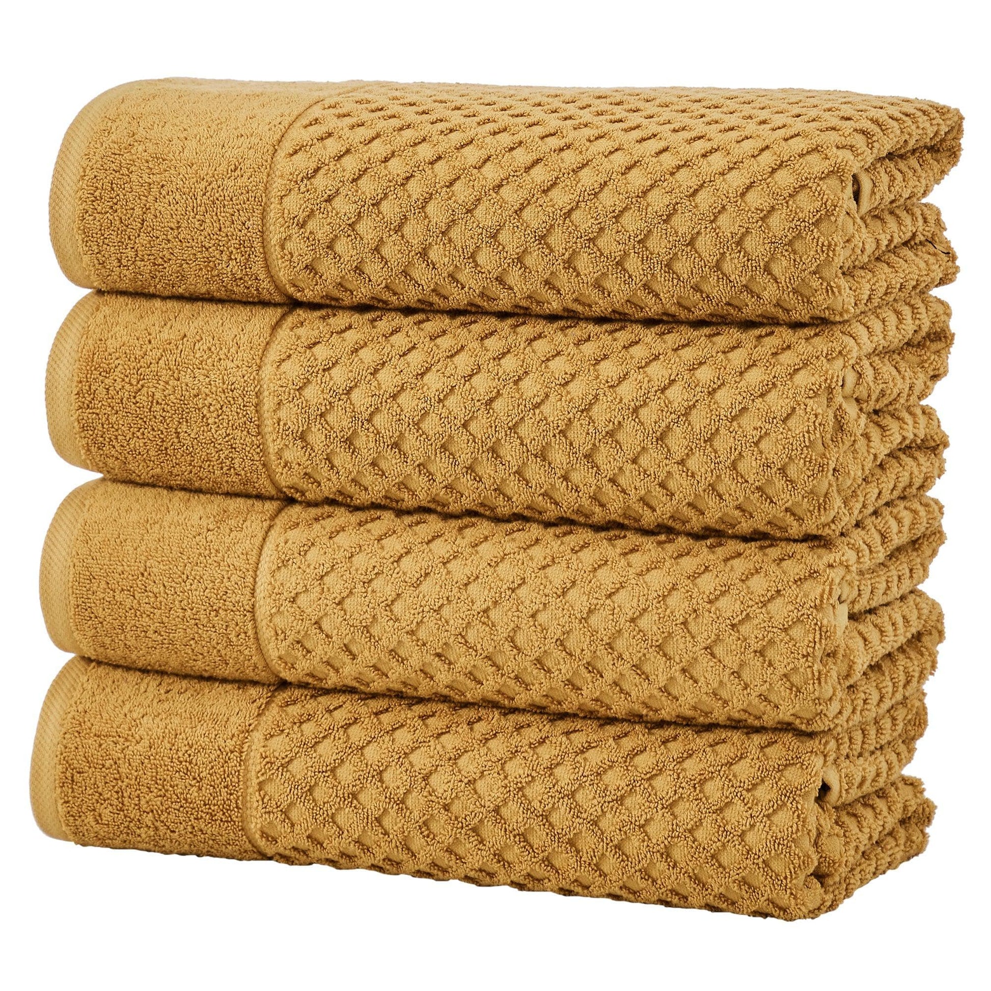 Cotton Diamond Waffle Weave Bath Towel Set - Grayson Collection - Best Buy Furniture