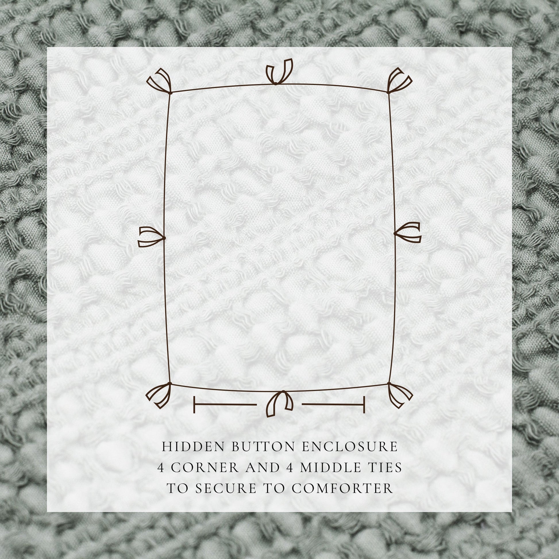 100% Cotton Honeycomb Waffle Duvet Set - Mattea Collection - Best Buy Furniture