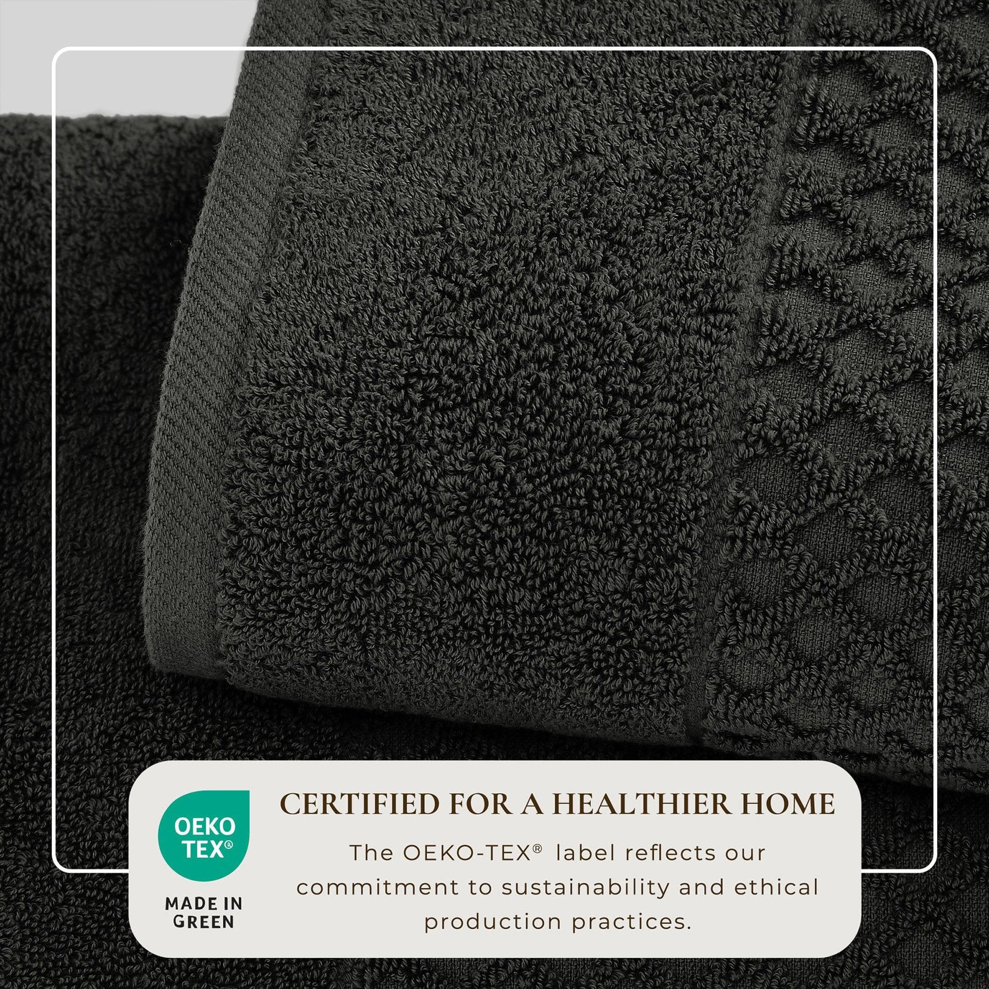 Cotton Diamond Waffle Weave Bath Towel Set - Grayson Collection - Best Buy Furniture