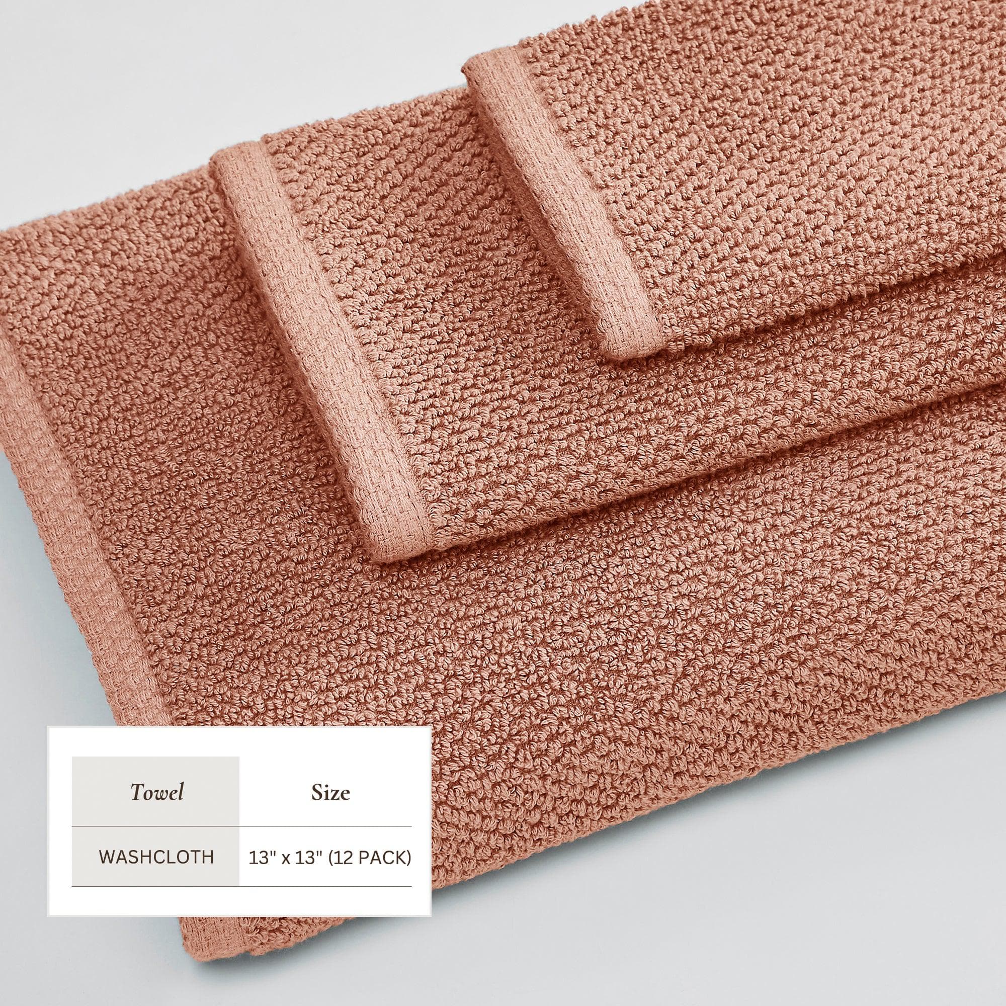 Cotton Textured Bath Towel Set - Acacia Collection - Best Buy Furniture