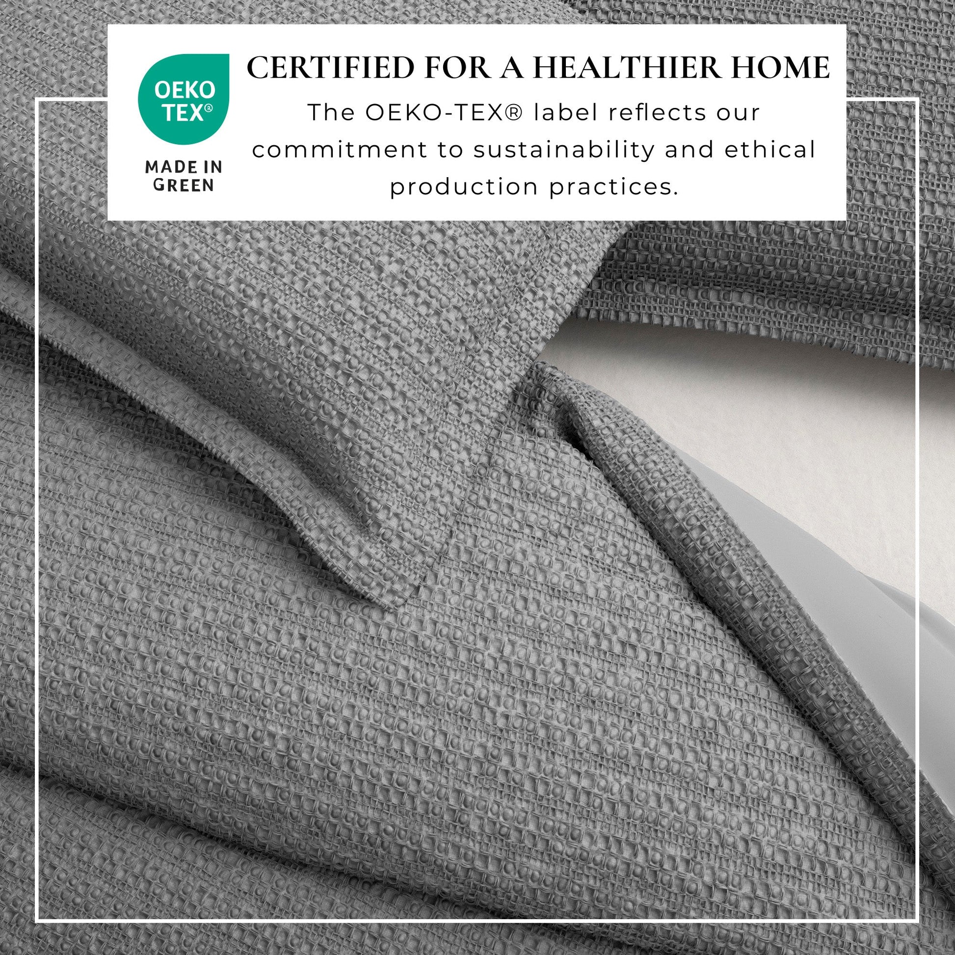 100% Cotton Honeycomb Waffle Duvet Set - Mattea Collection - Best Buy Furniture