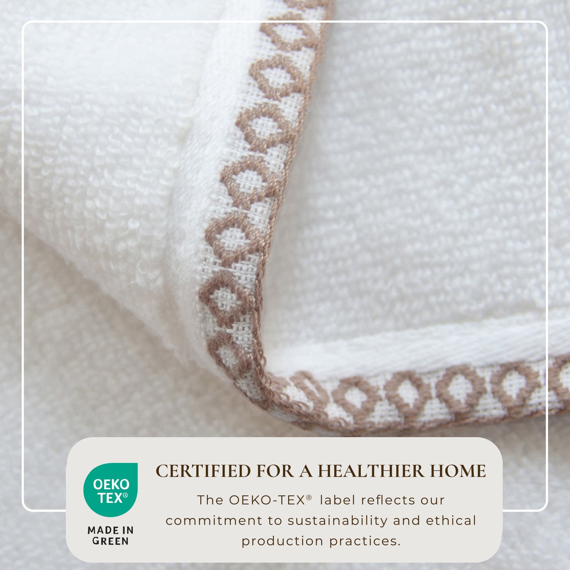 Cotton Border-Stitched 6-Piece Towel Set - Valery Collection - Best Buy Furniture