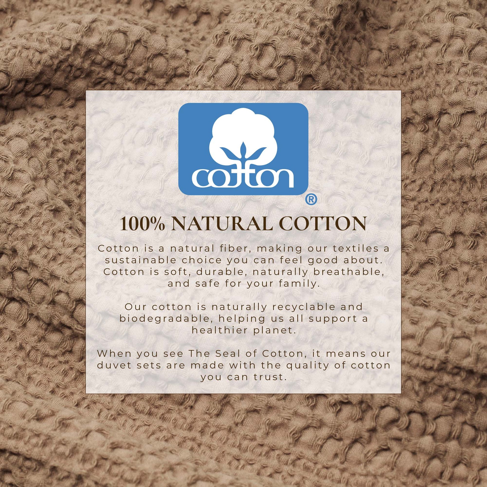 100% Cotton Honeycomb Waffle Duvet Set - Mattea Collection - Best Buy Furniture