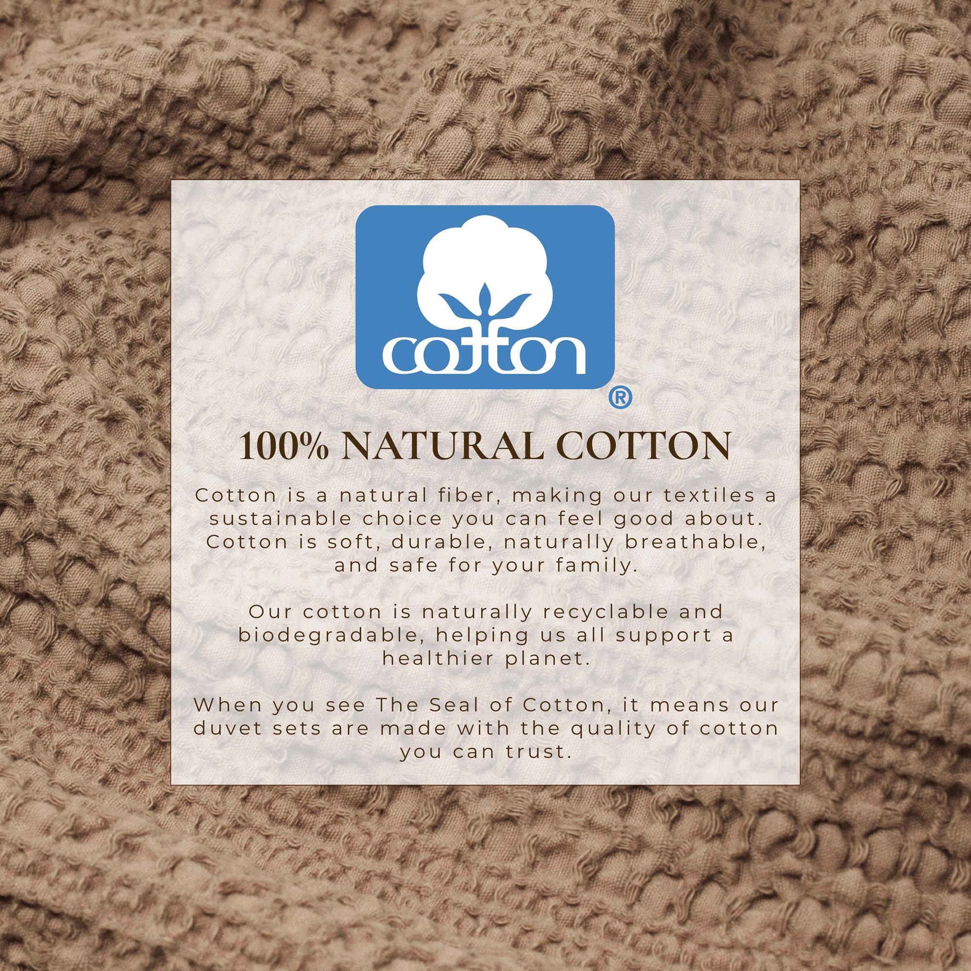 100% Cotton Honeycomb Waffle Duvet Set - Mattea Collection - Best Buy Furniture