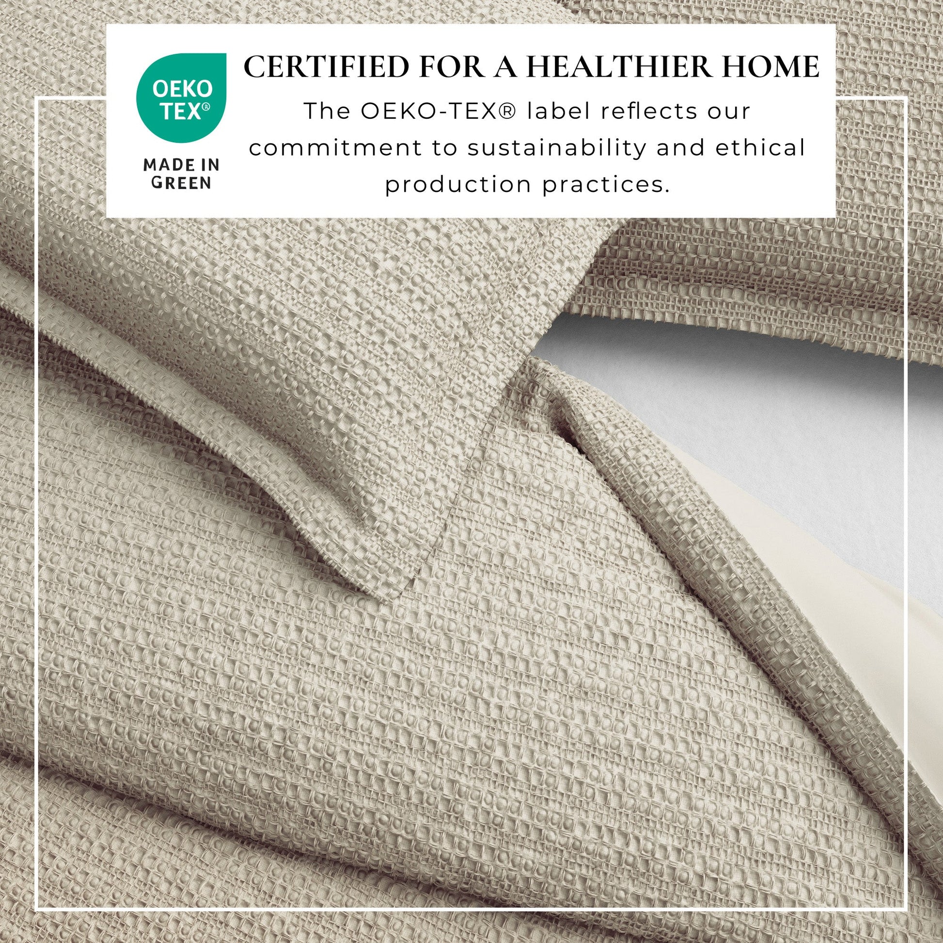 100% Cotton Honeycomb Waffle Duvet Set - Mattea Collection - Best Buy Furniture