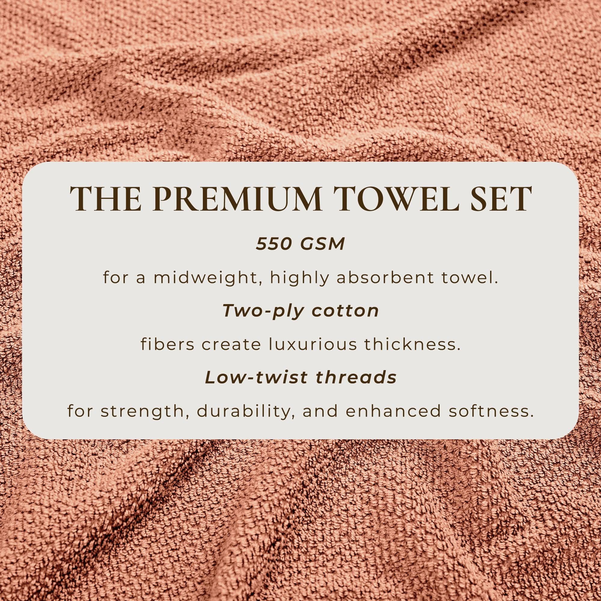Cotton Textured Bath Towel Set - Acacia Collection - Best Buy Furniture