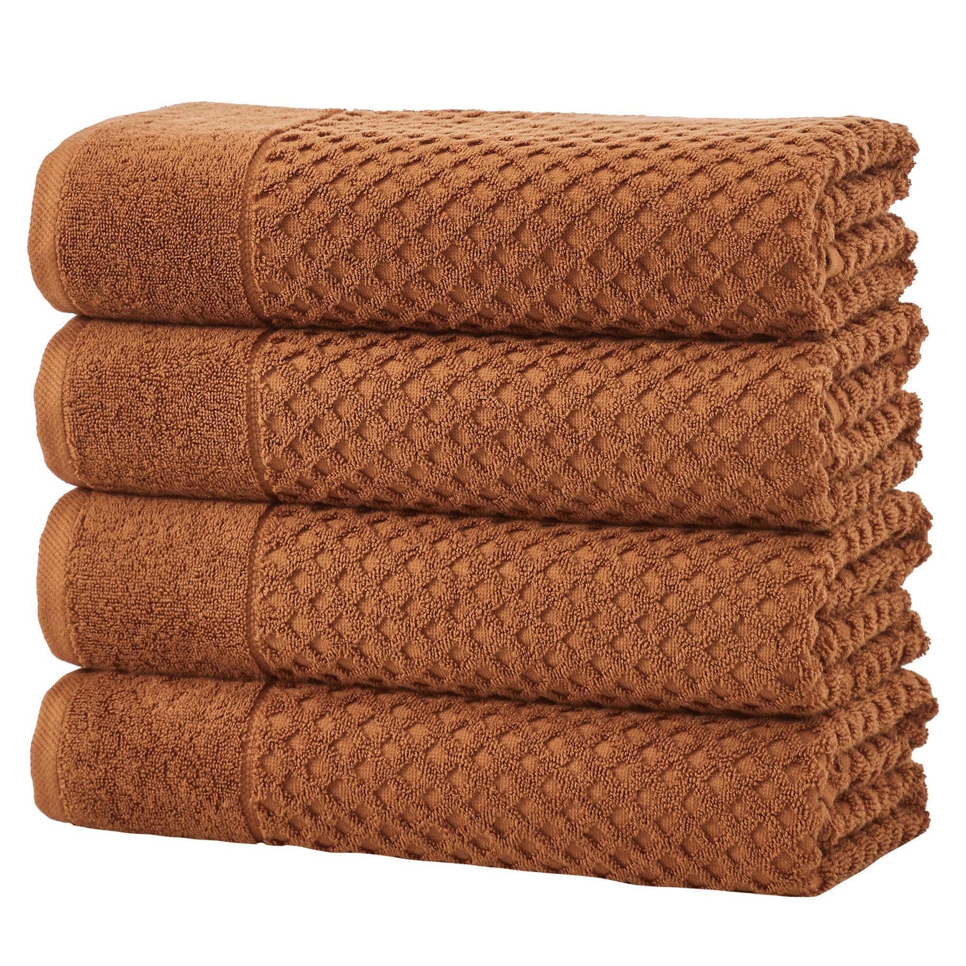 Cotton Diamond Waffle Weave Bath Towel Set - Grayson Collection - Best Buy Furniture