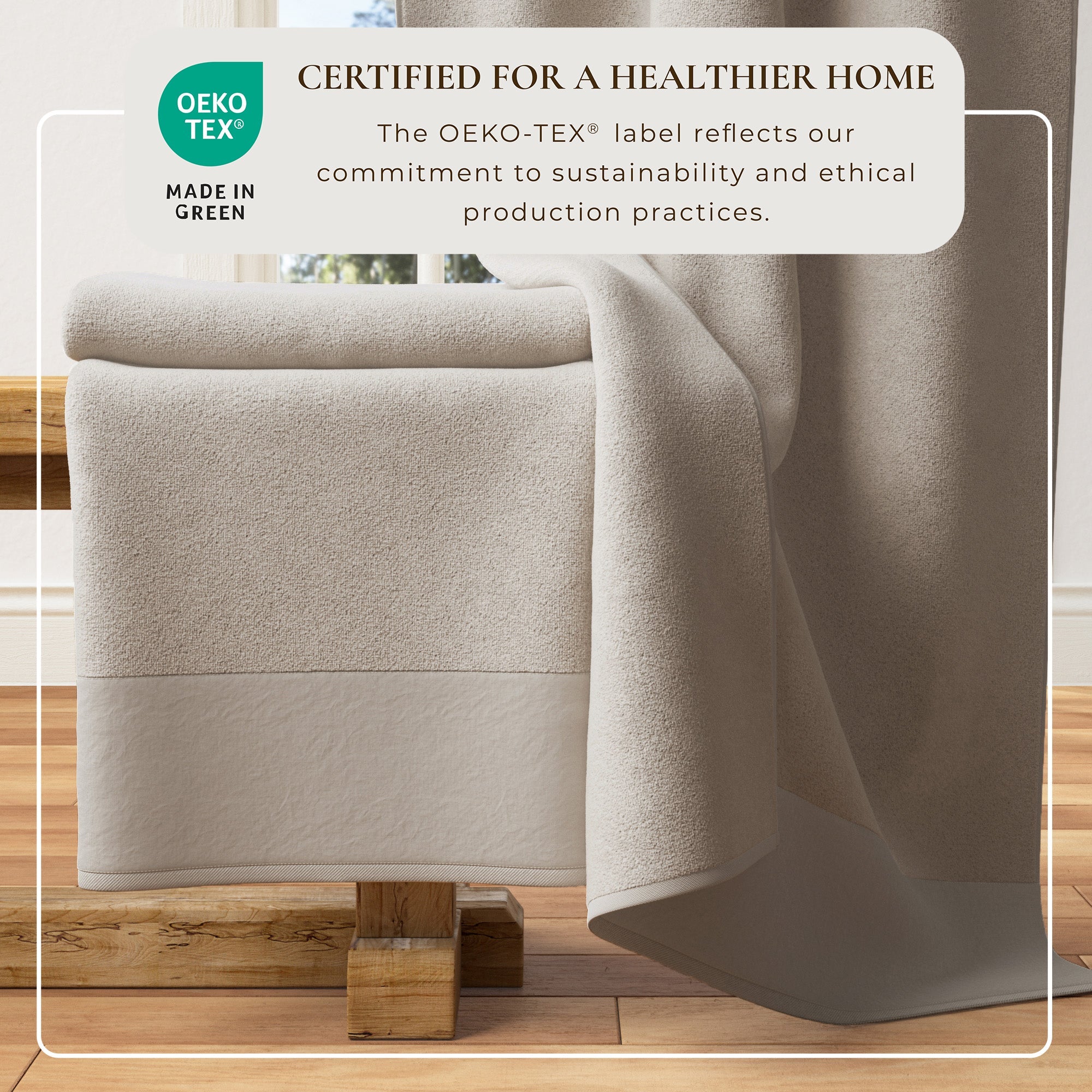 Cotton Linen-Like Border 6-Piece Towel Set - Priya Collection - Best Buy Furniture