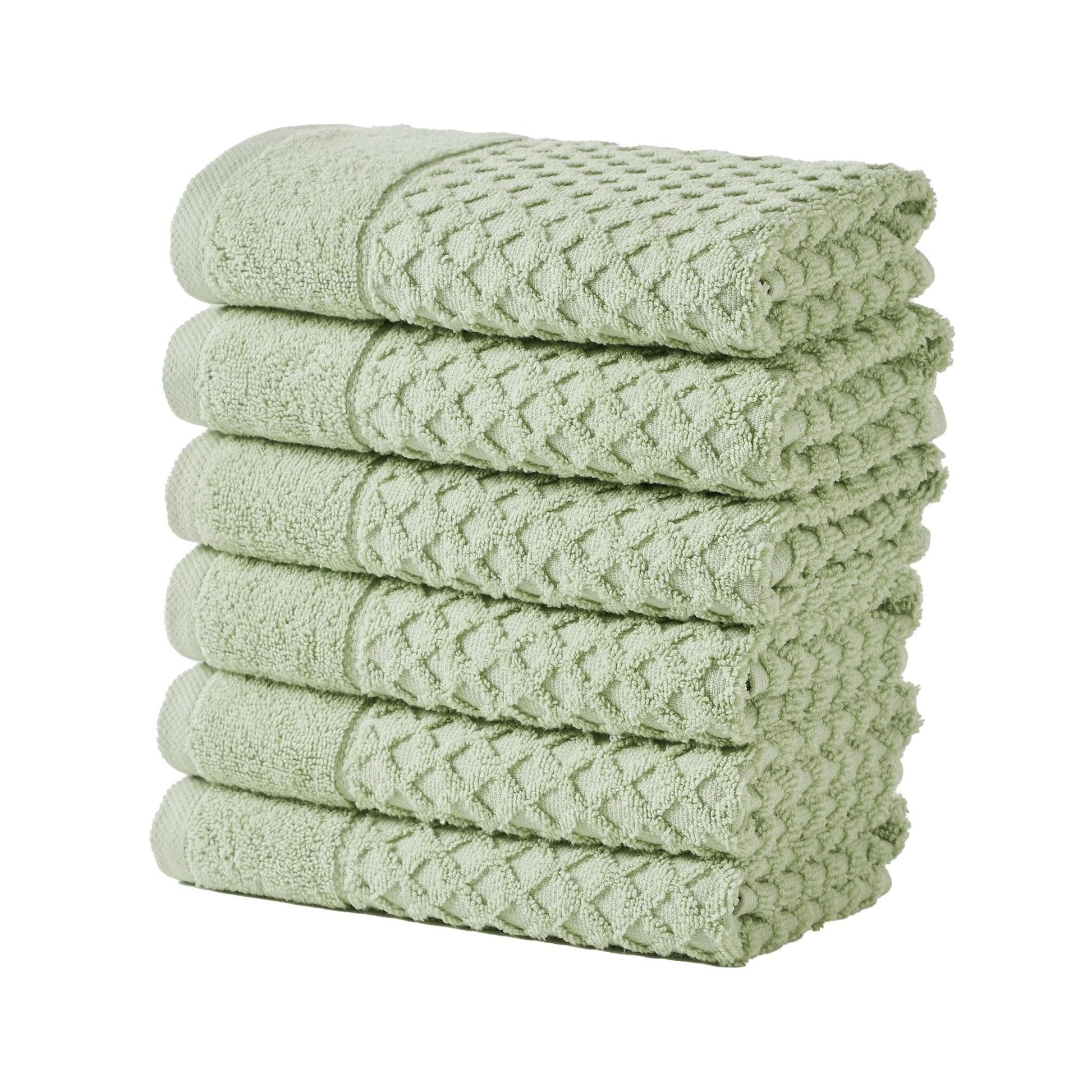 Cotton Diamond Waffle Weave Bath Towel Set - Grayson Collection - Best Buy Furniture