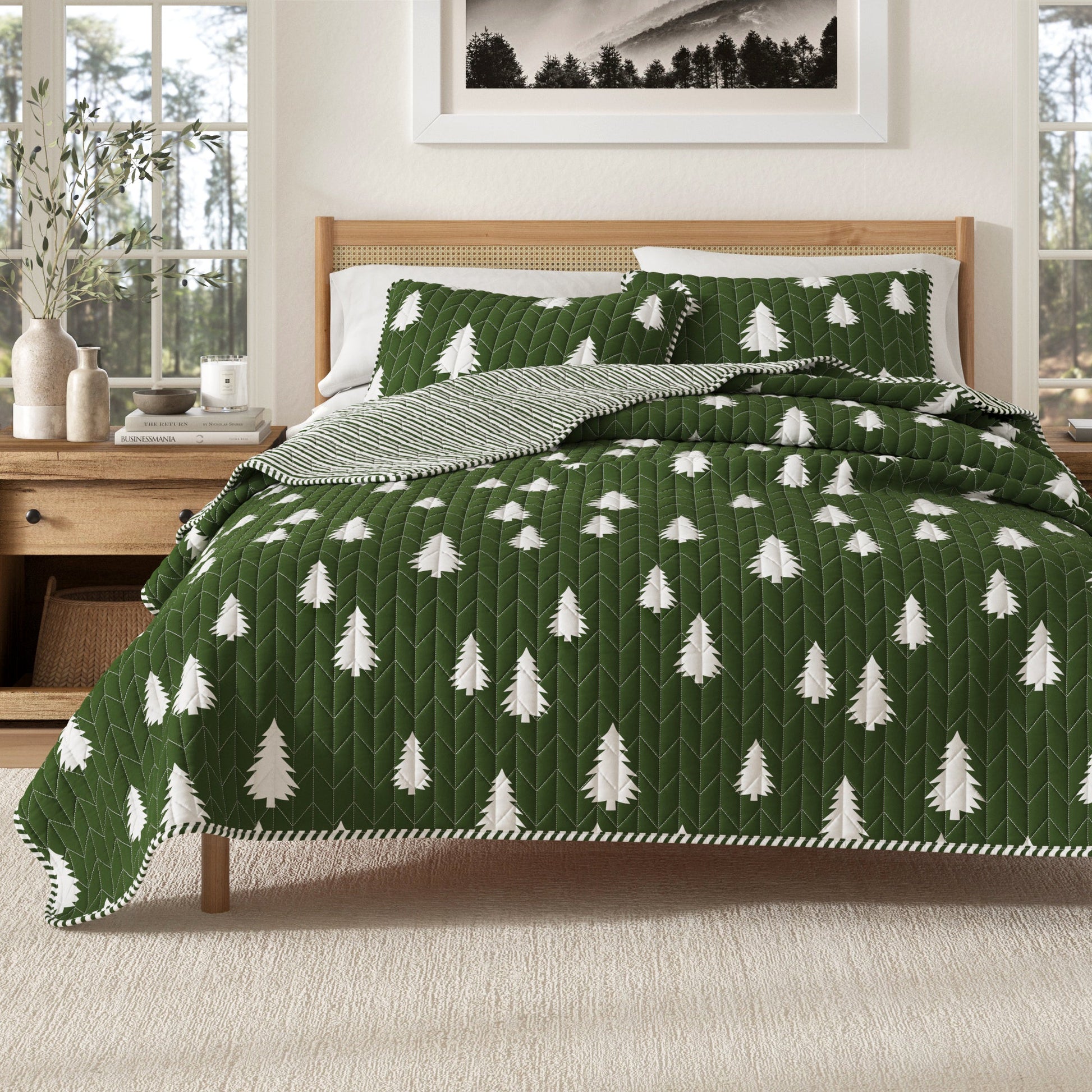 3 Piece Lodge Printed Quilt - Arrowhead - Best Buy Furniture