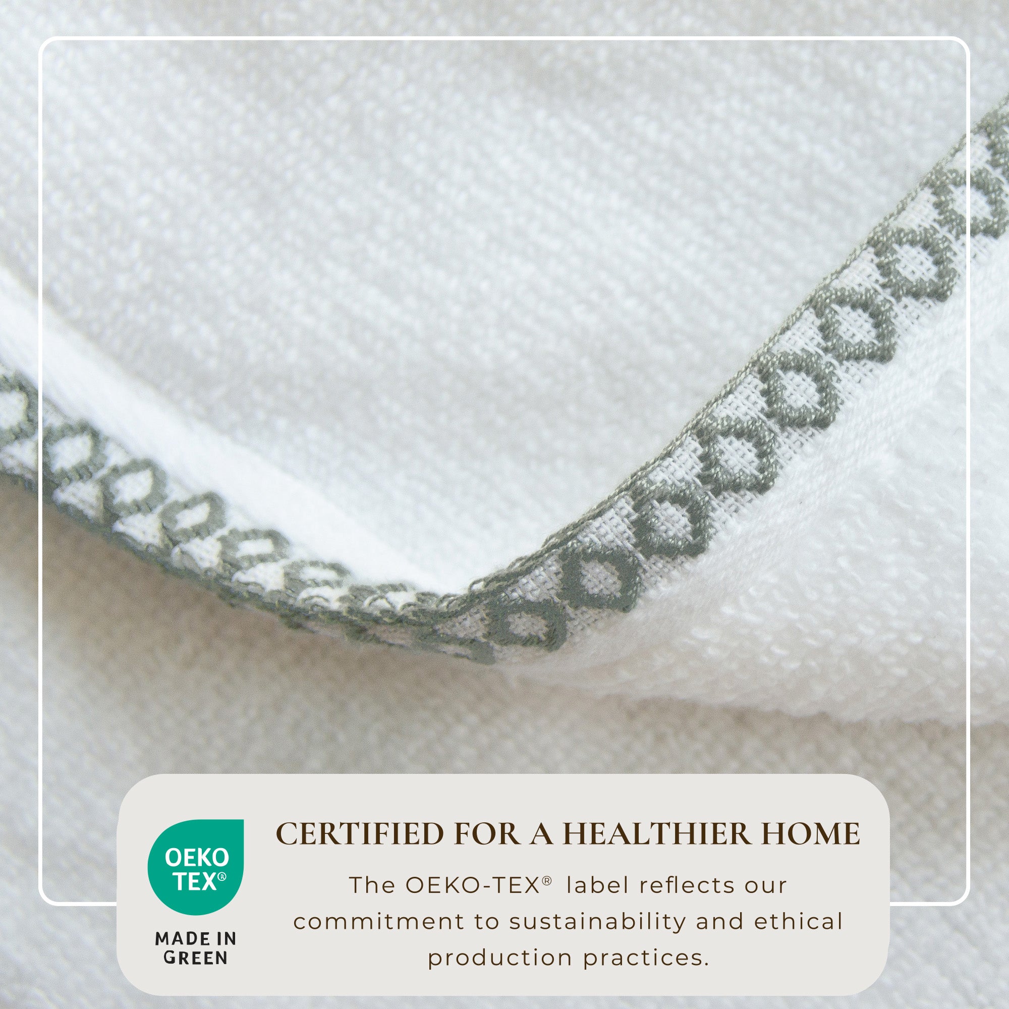 Cotton Border-Stitched 6-Piece Towel Set - Valery Collection - Best Buy Furniture