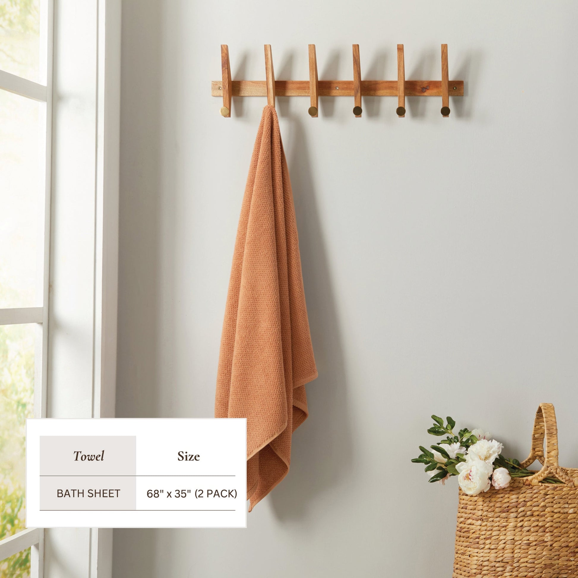 Cotton Textured Bath Towel Set - Acacia Collection - Best Buy Furniture