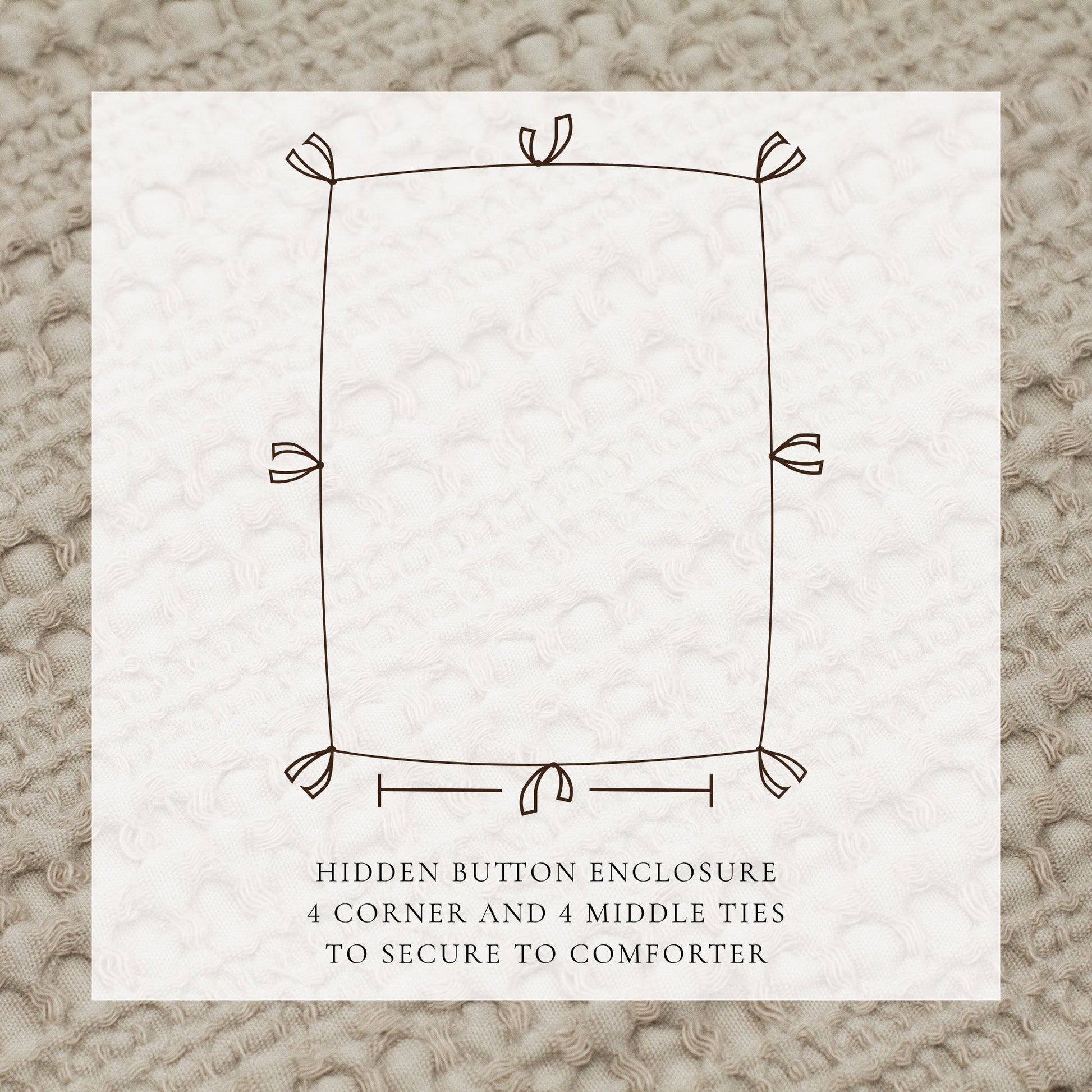 100% Cotton Honeycomb Waffle Duvet Set - Mattea Collection - Best Buy Furniture