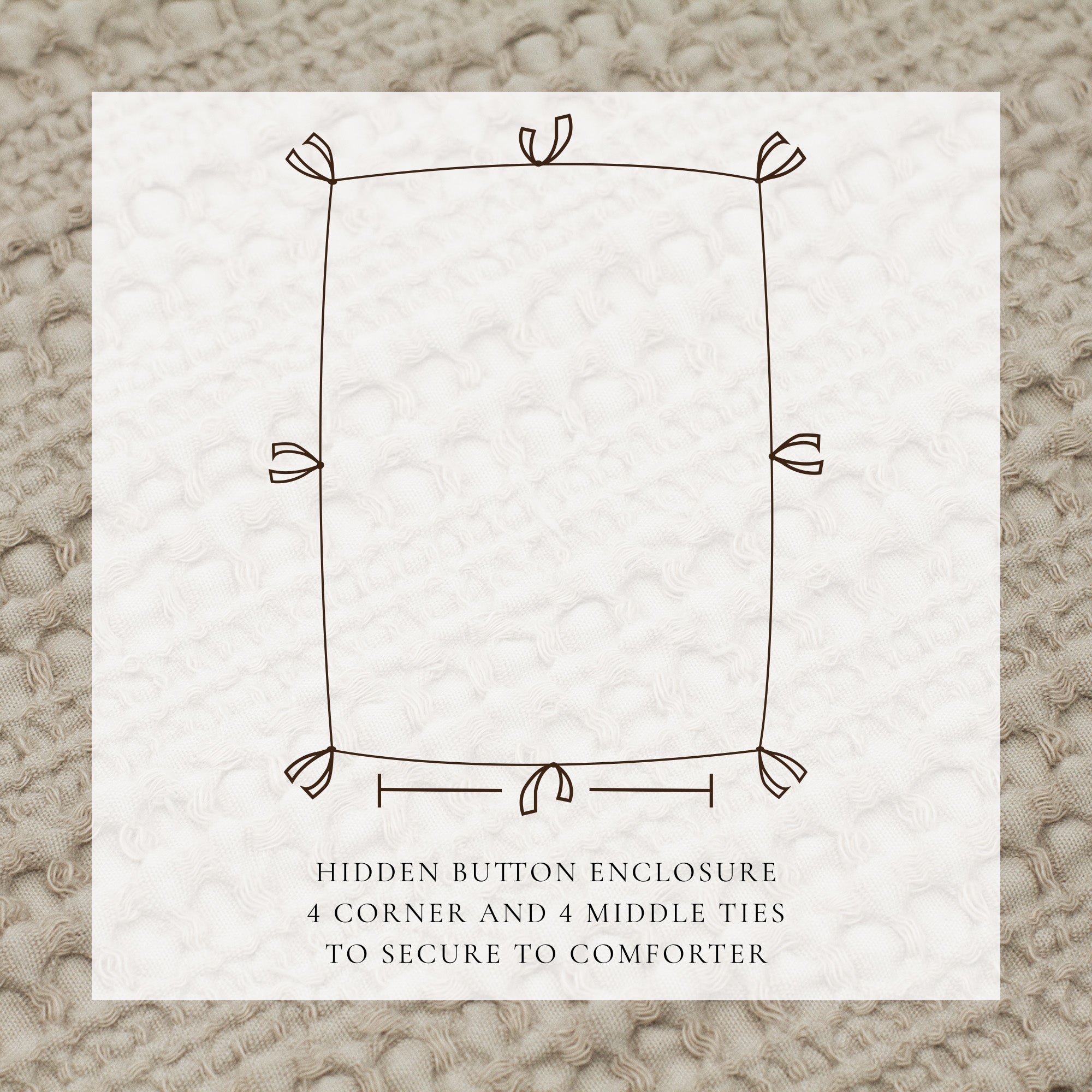 100% Cotton Honeycomb Waffle Duvet Set - Mattea Collection - Best Buy Furniture