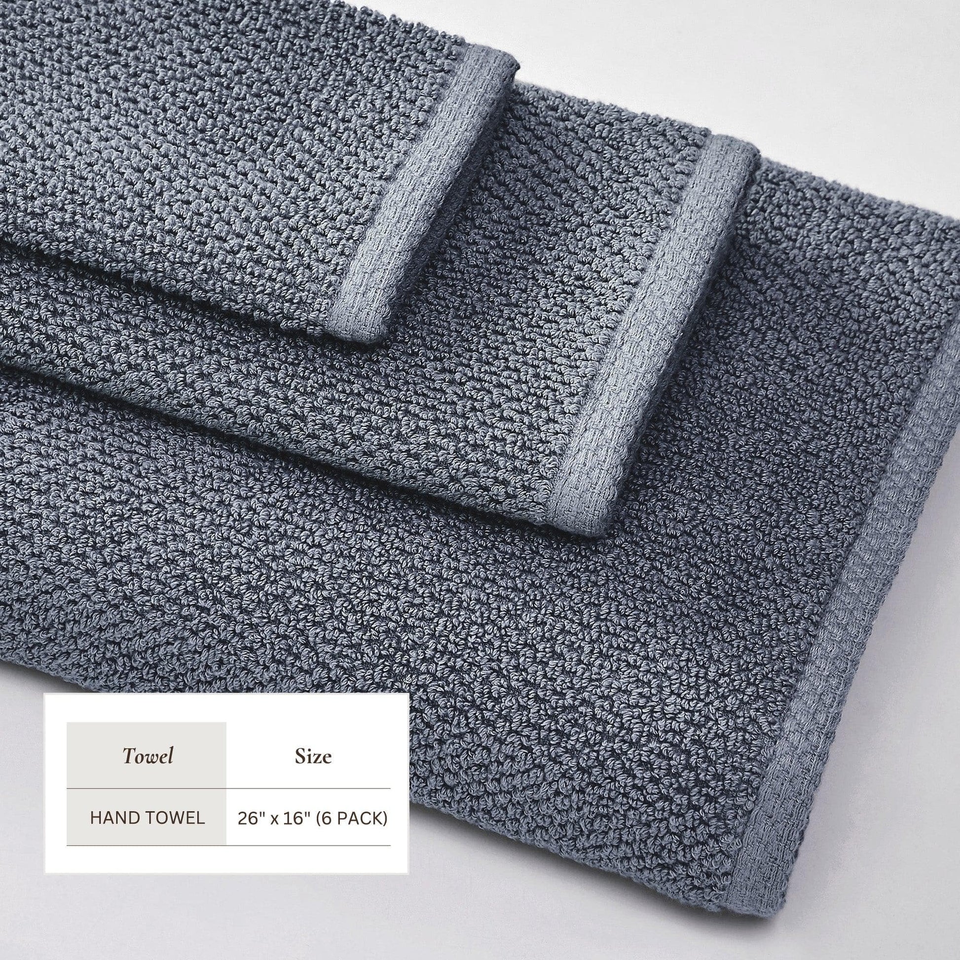 Cotton Textured Bath Towel Set - Acacia Collection - Best Buy Furniture