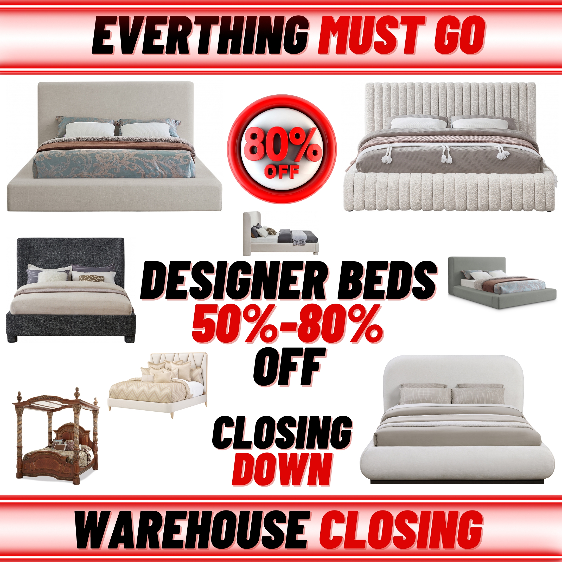 beds on clearance sale