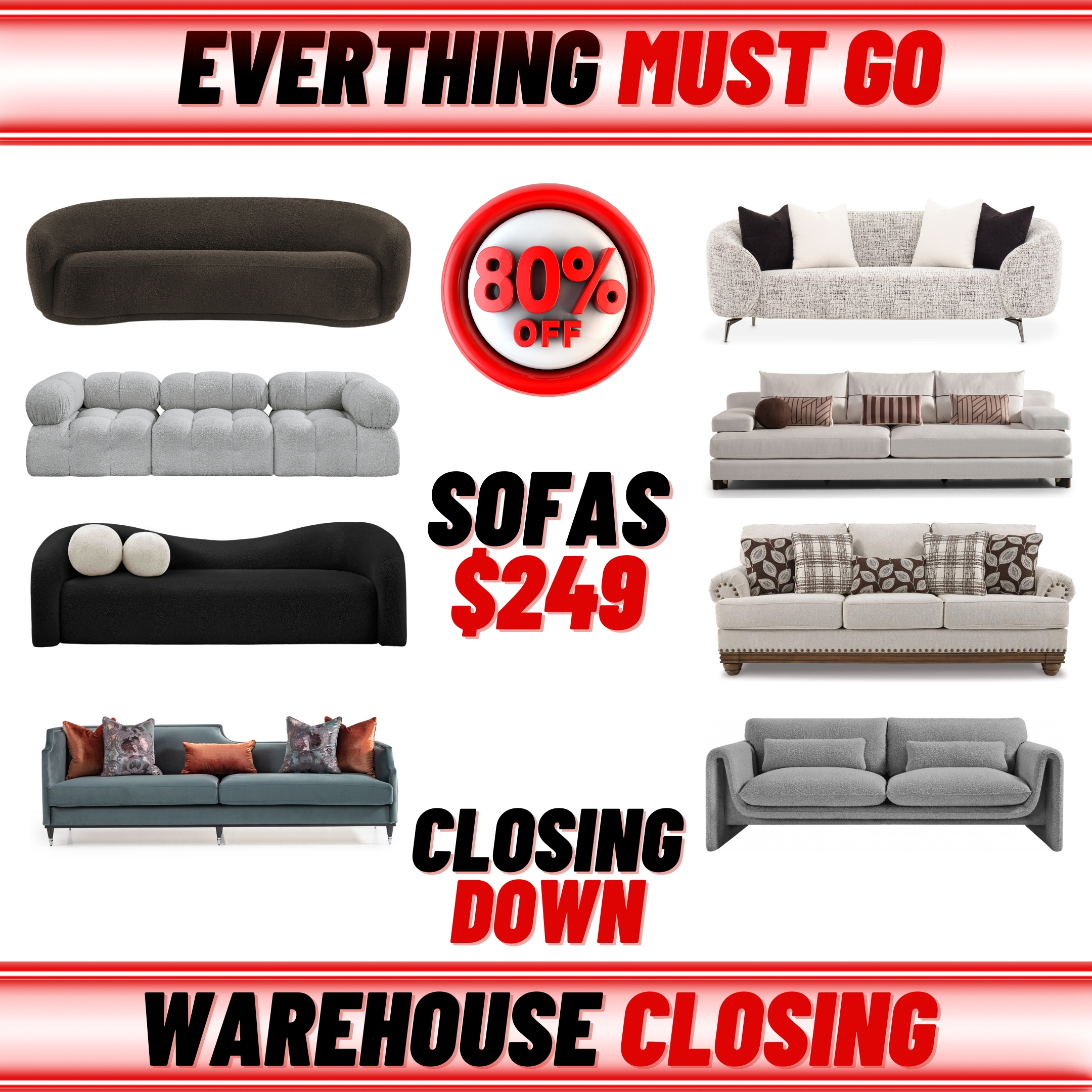 sofas on clearance
