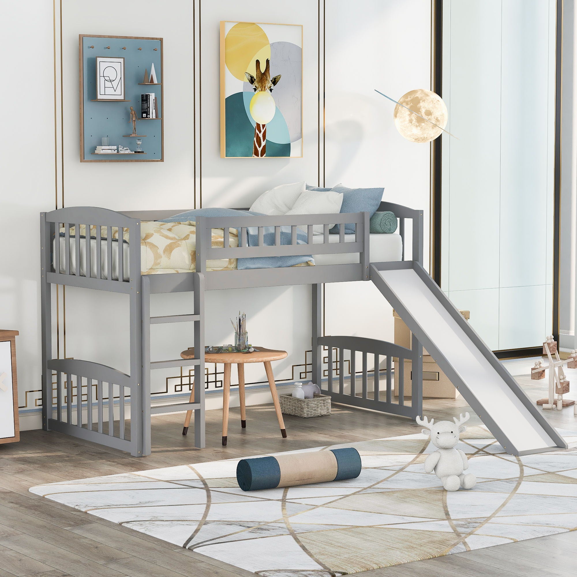 Loft Bed With Slide And Ladder