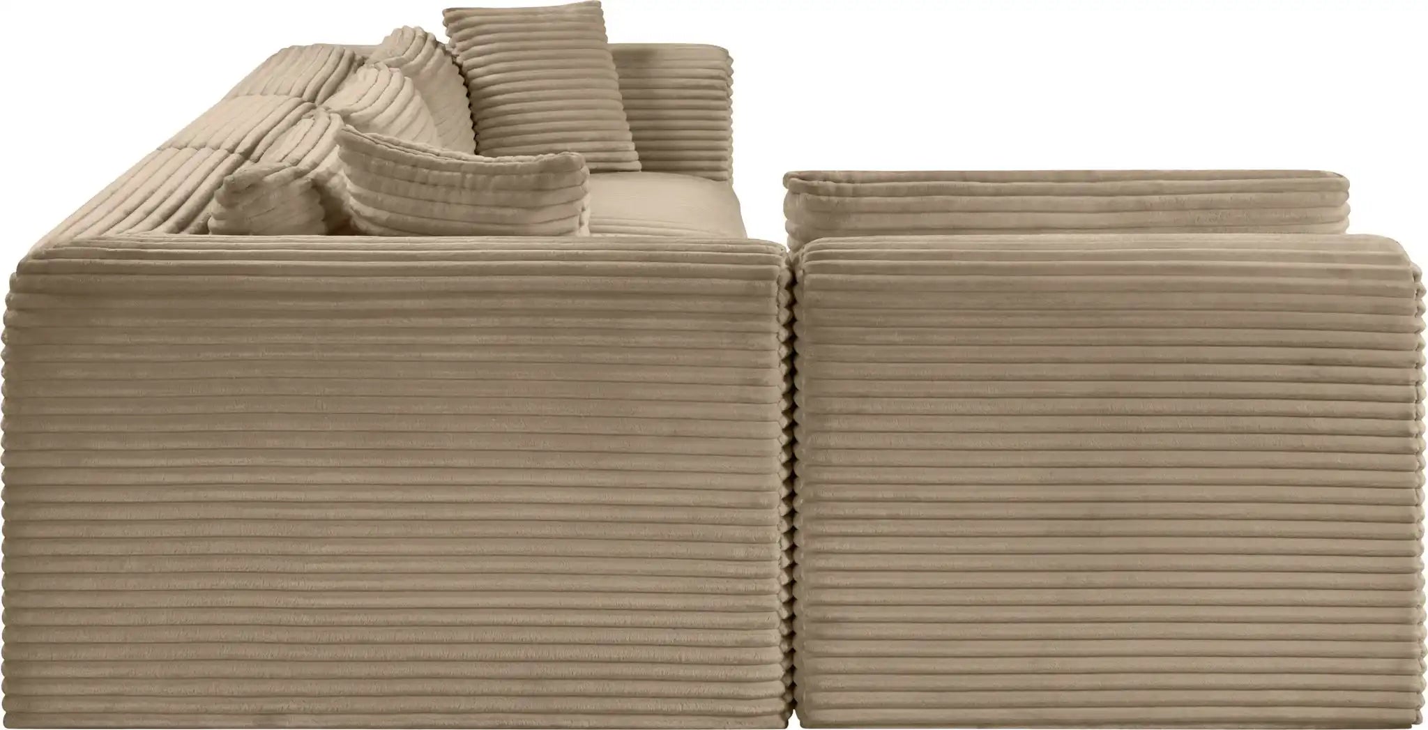 Shaggy - Fabric 4 Piece Modular Sectional