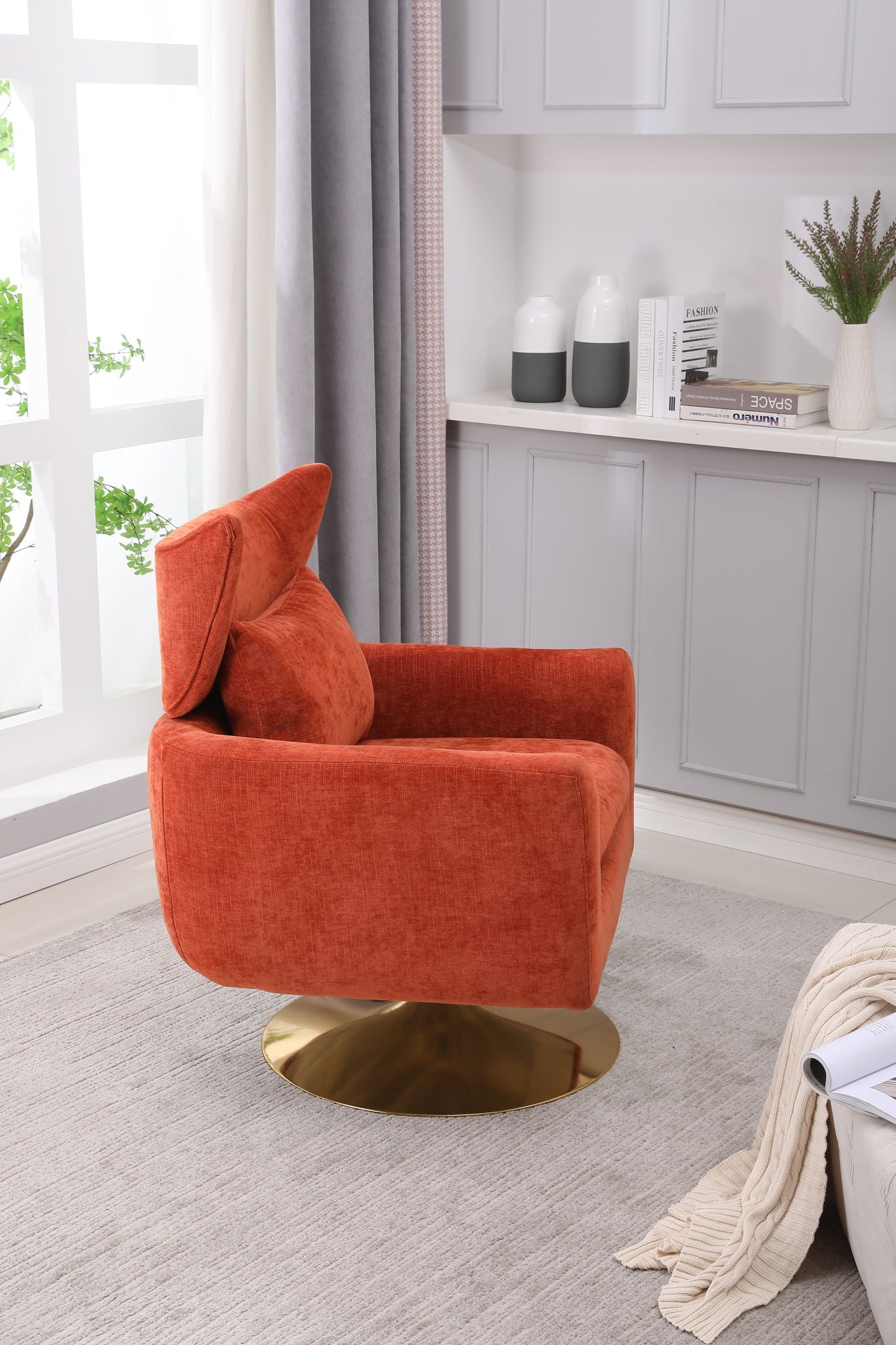 Classic Mid-Century 360 Degree Swivel Accent Chair