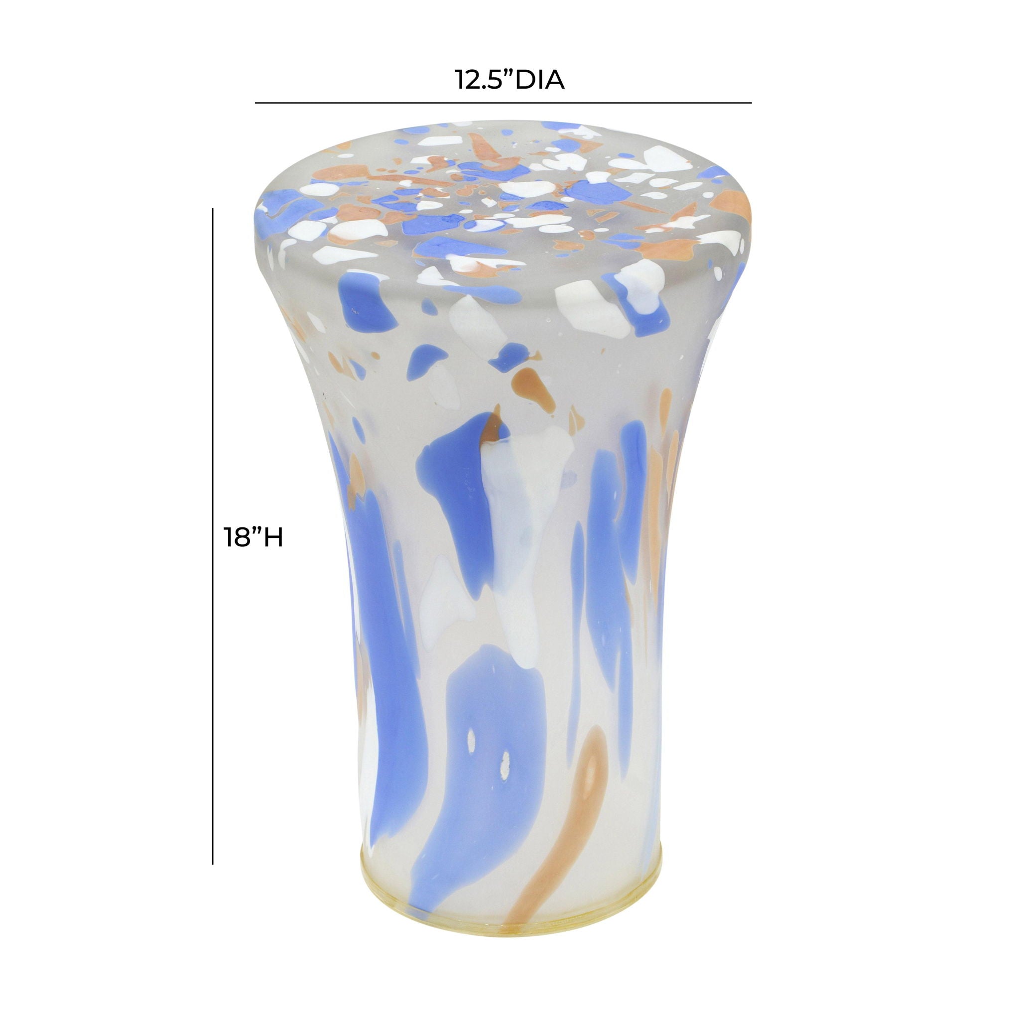 Journee - Glass Side Table - Multi