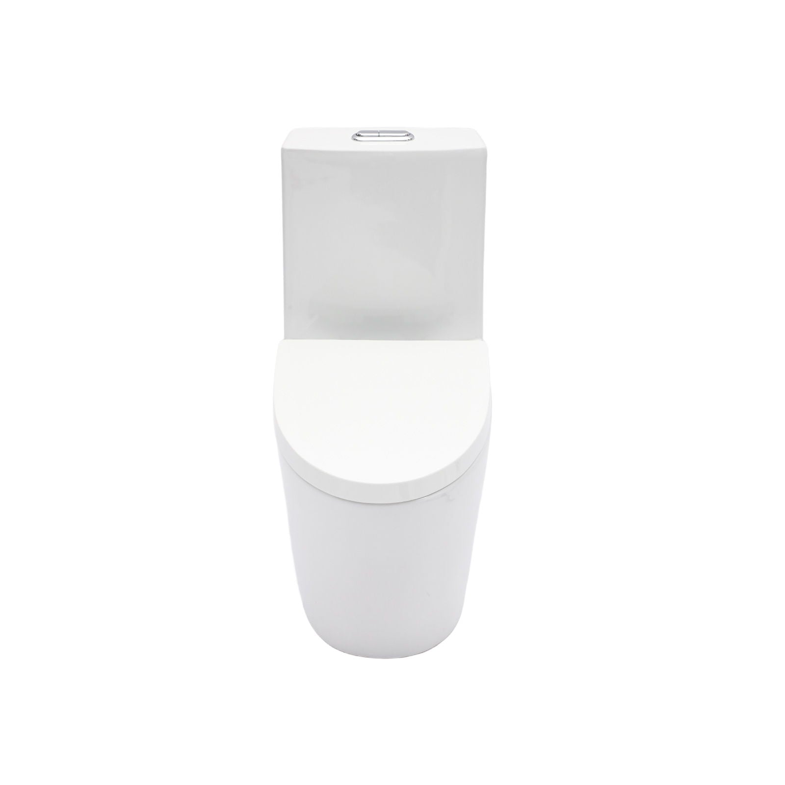 1 Piece Toilet For Bathroom, Dual Flush 1.24 / 1.6 Gpf, Soft Closing Seat - White