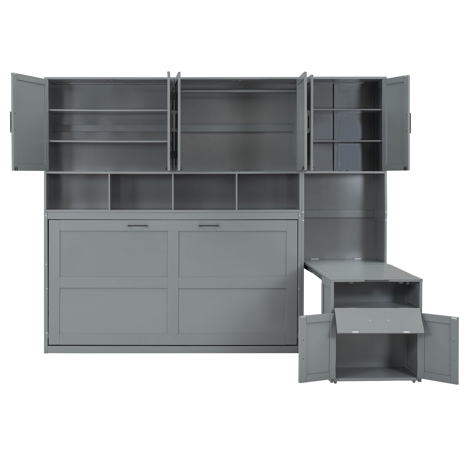 Murphy Wall Bed With Closet, Drawers & Desk