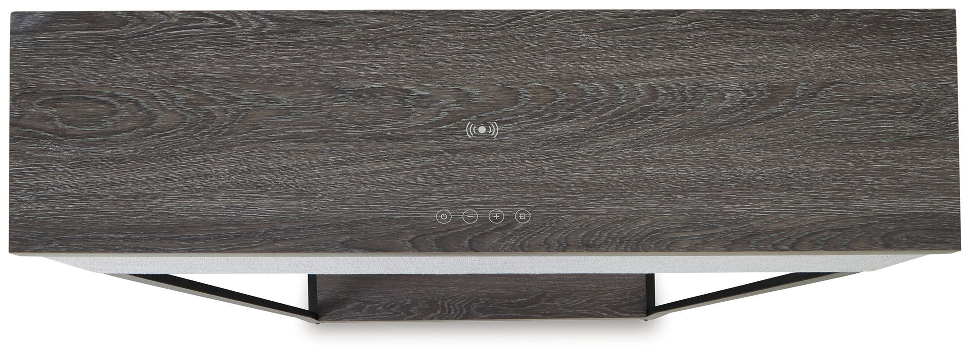 Sethlen - Console Sofa Table - Gray / Black - Best Buy Furniture