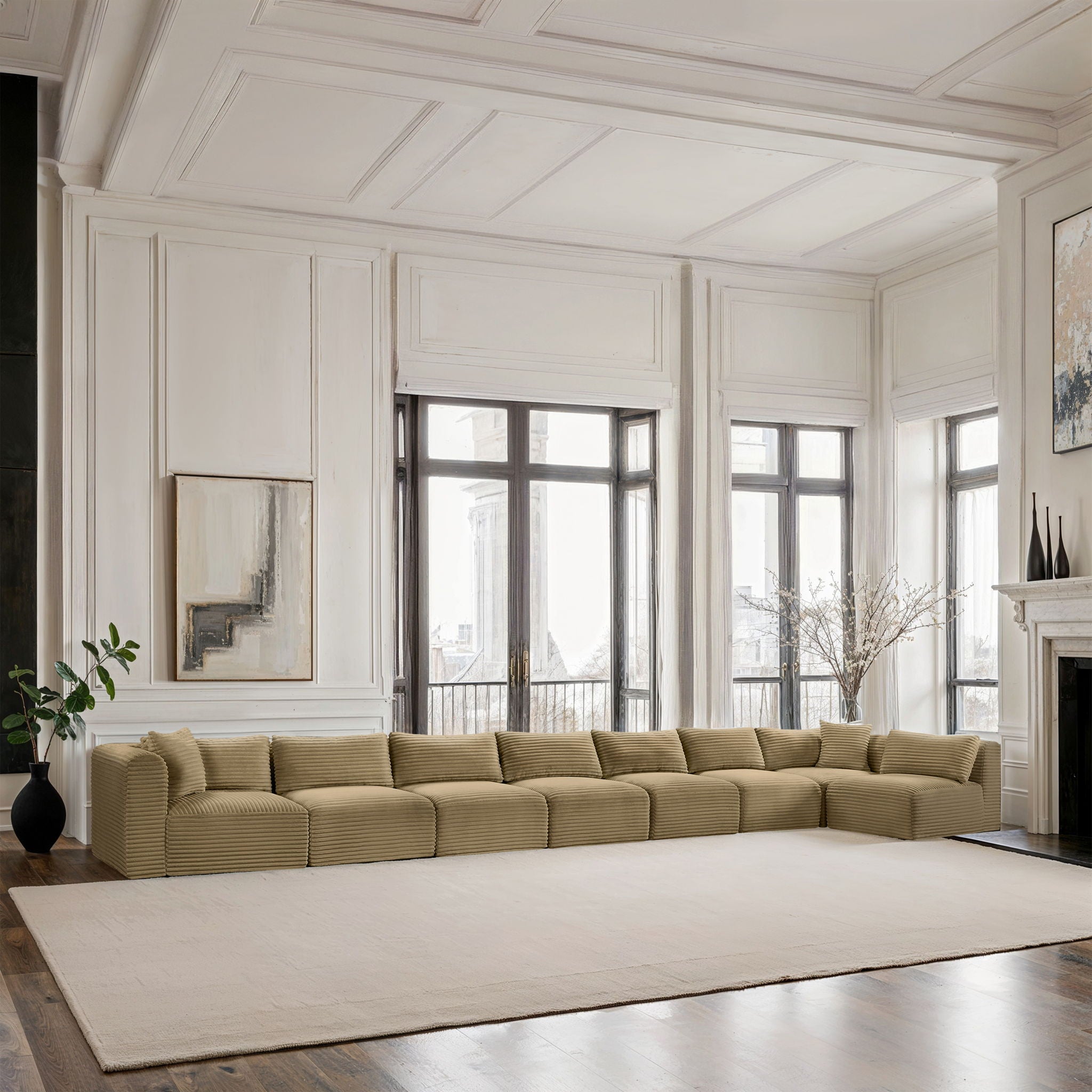 Shaggy - 8 Piece Modular Sectional