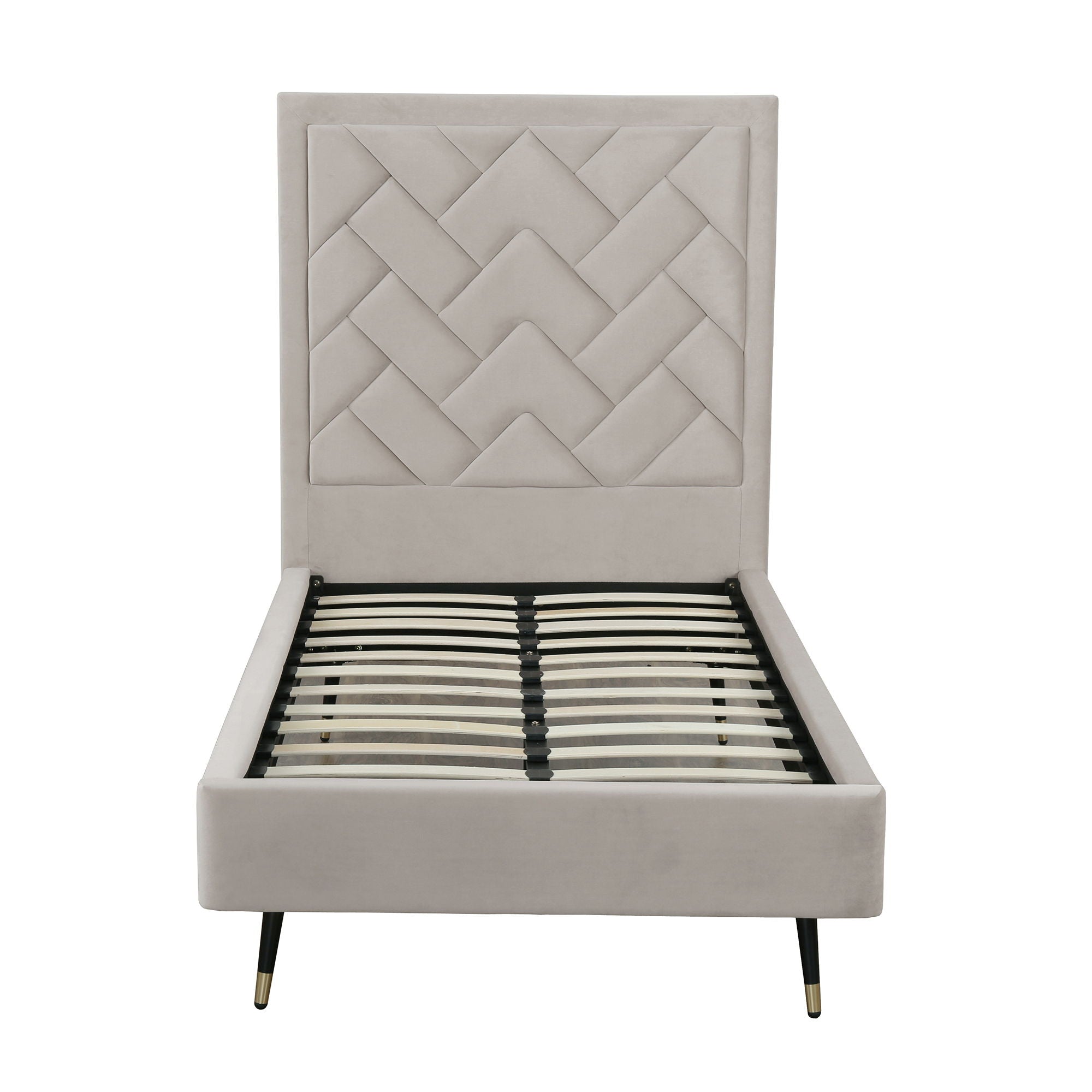 Crosby - Bed With Upholstered Headboard And Slats