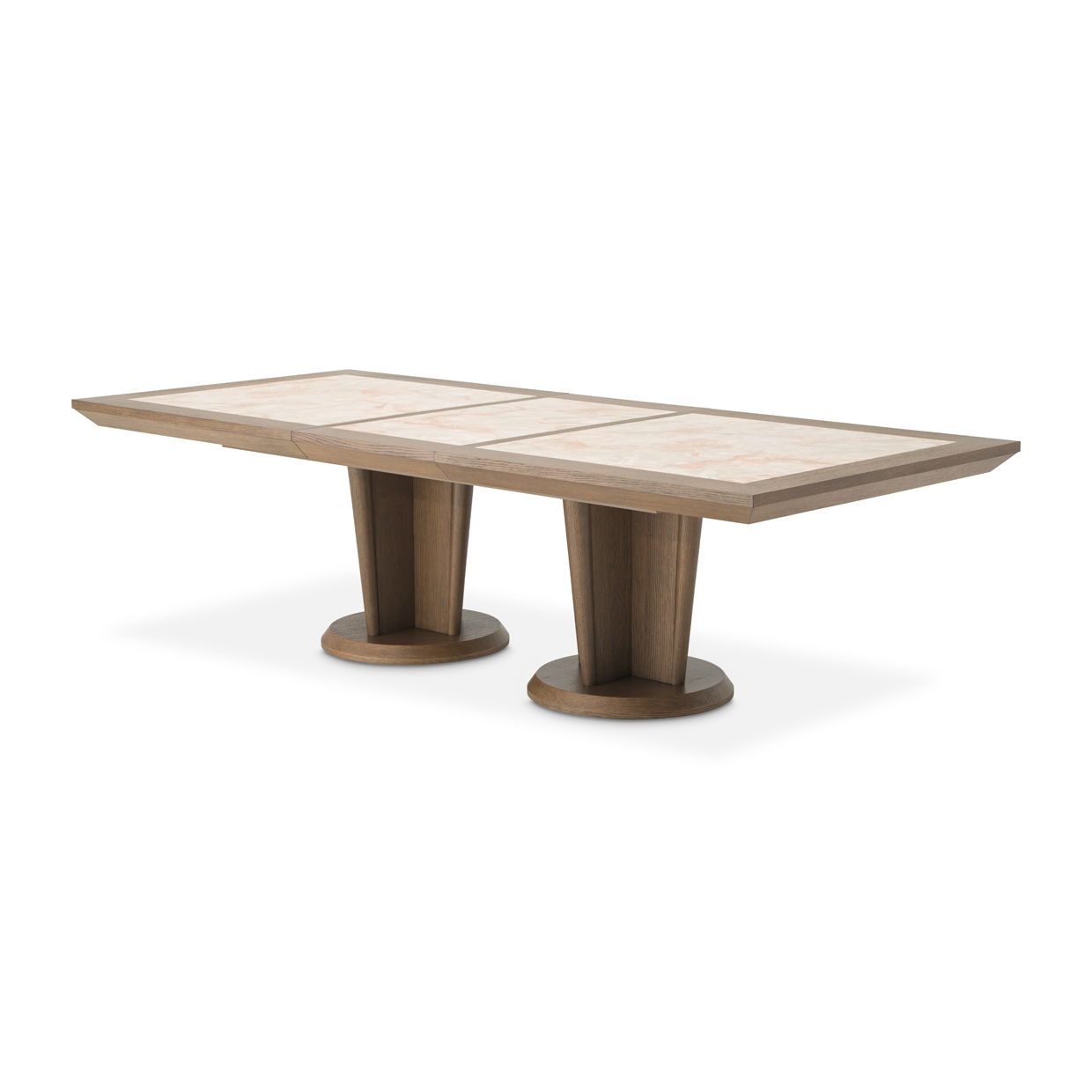 Portrait - Wide Rectangular Dining Table - Sienna Brown