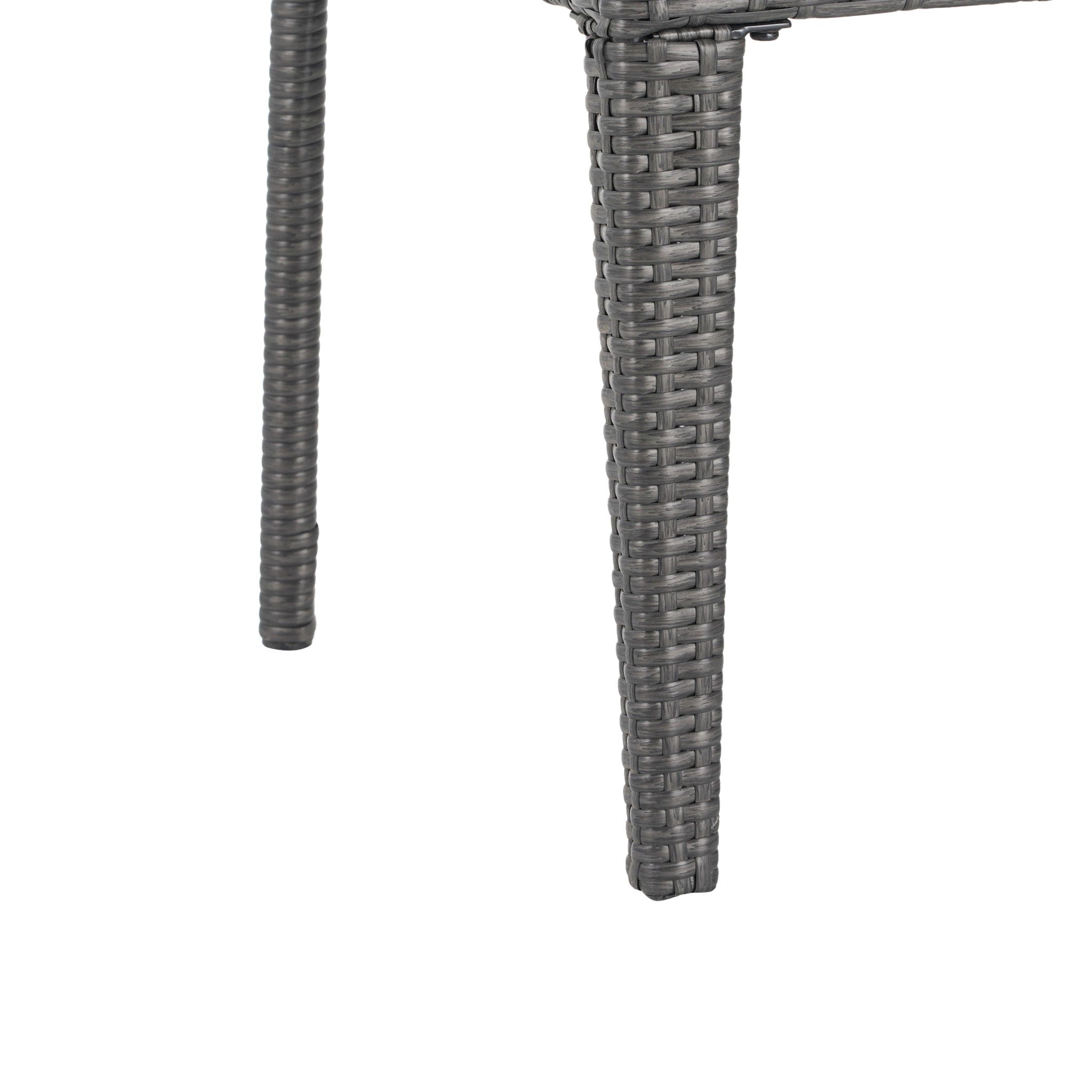 Farley - Stacking Sidechair (Set of 2) With Open Backrests - Gray