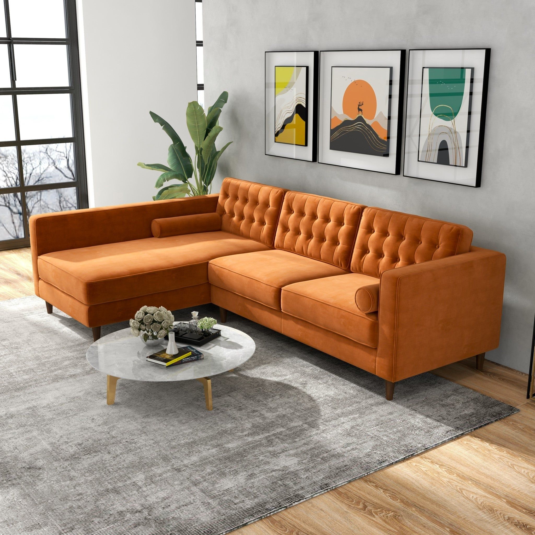 Christian - Mid-Century Modern Design Sectional Sofa