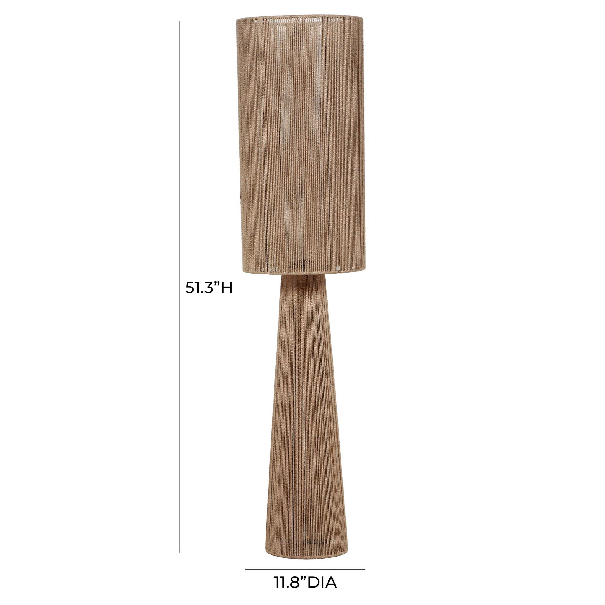 Marza - Jute 2-Bulb Floor Lamp - Natural