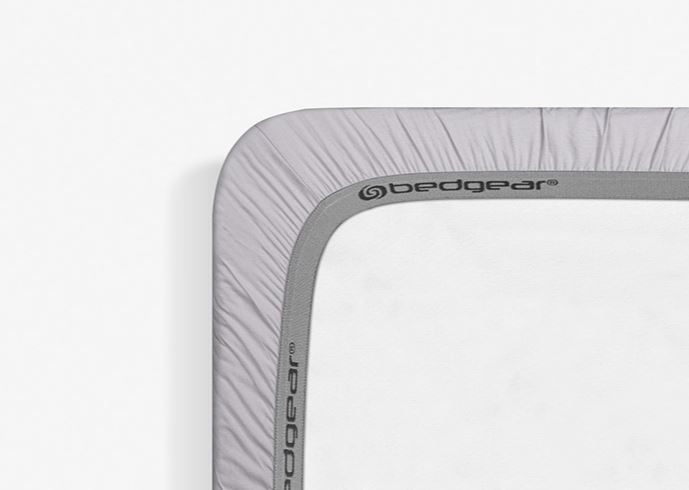 BedGear Hyper-Linen Crib Sheet, Light Grey