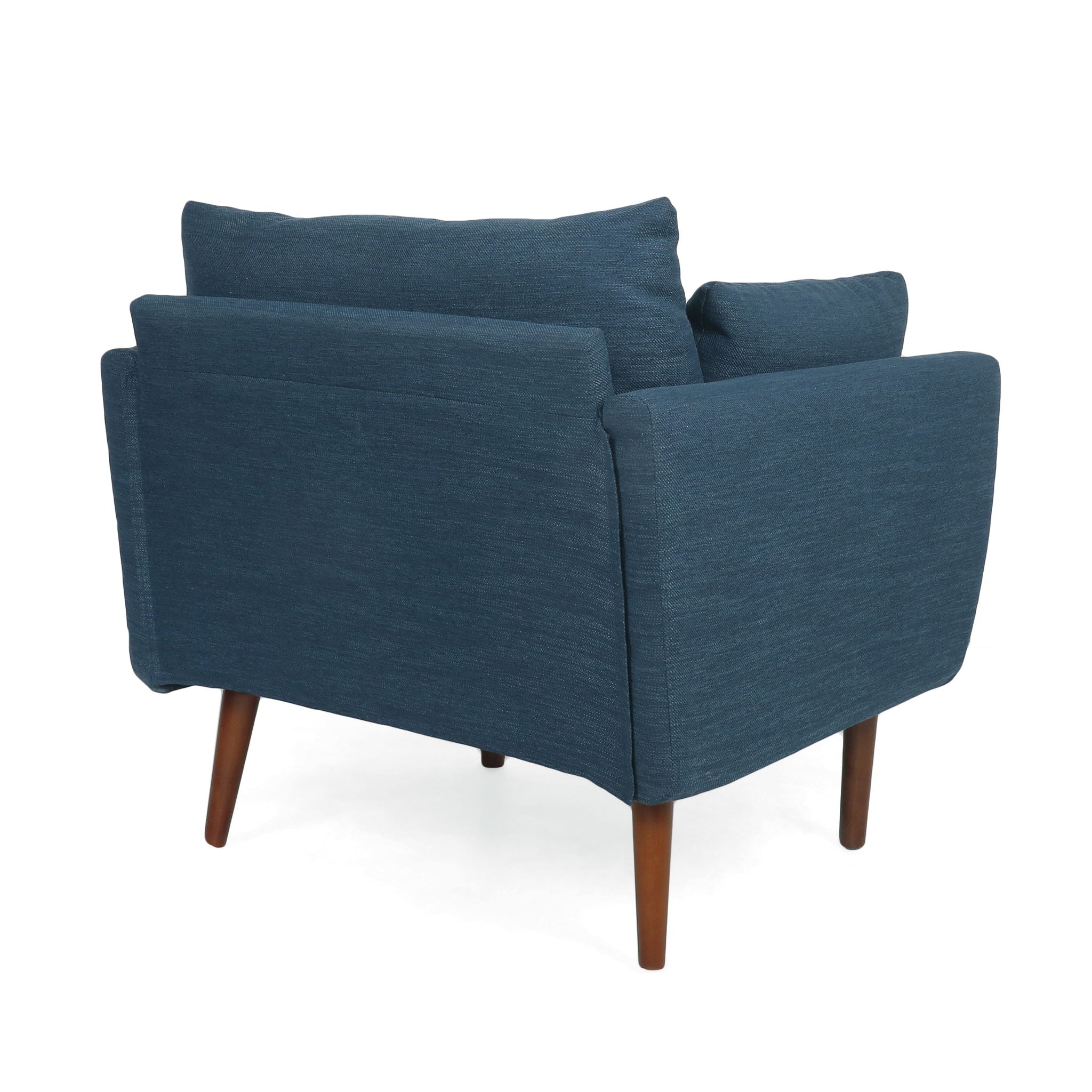Luminate - Upholstered Fabric Club Chair With Tapered Legs And 2 Accent Pillows
