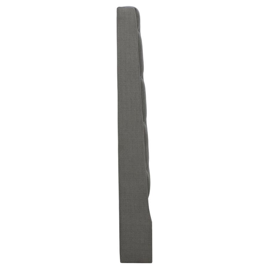 Camille - Upholstered California King Panel Headboard - Gray