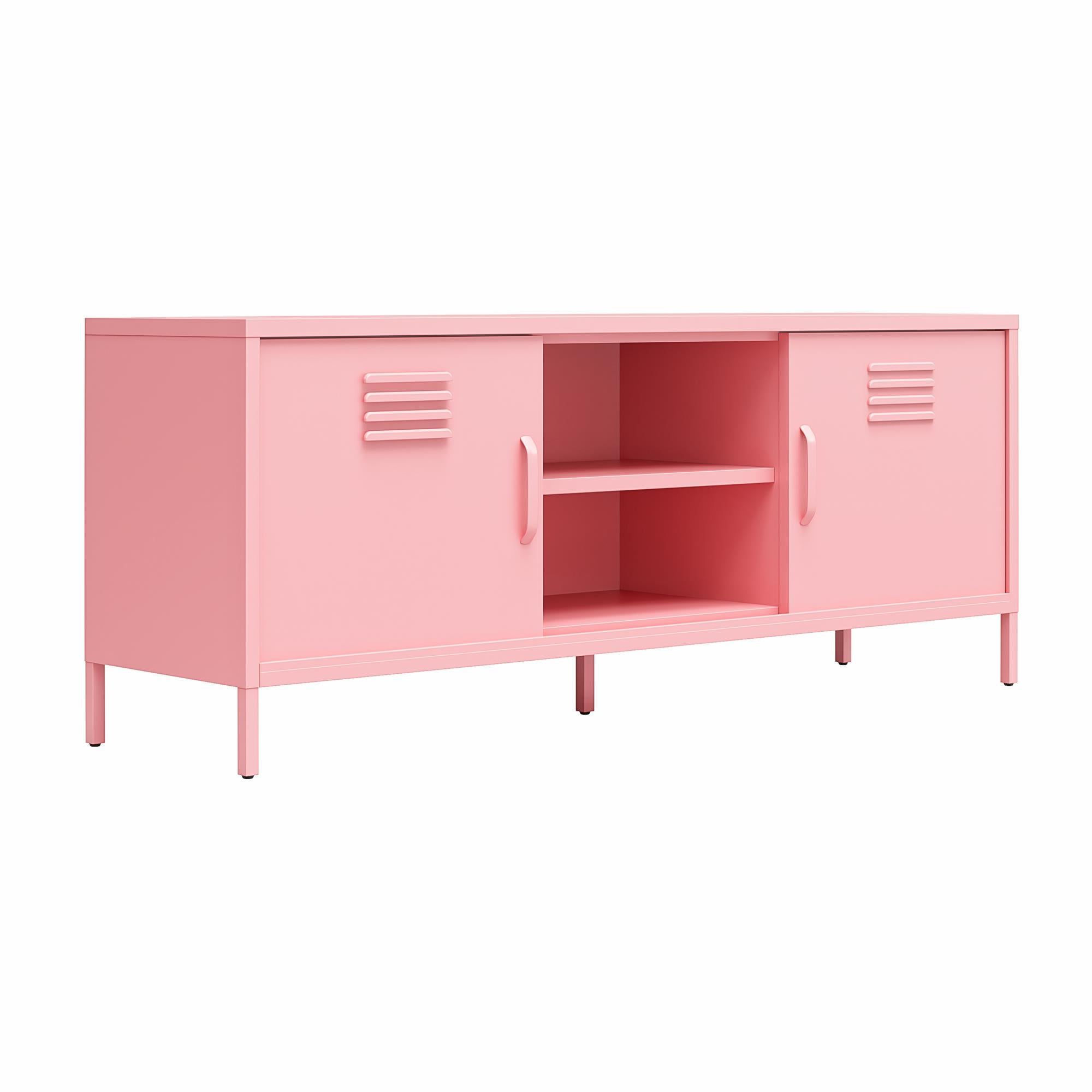 Cache - Locker Style TV Stand For TVs Up To 65" - Pink