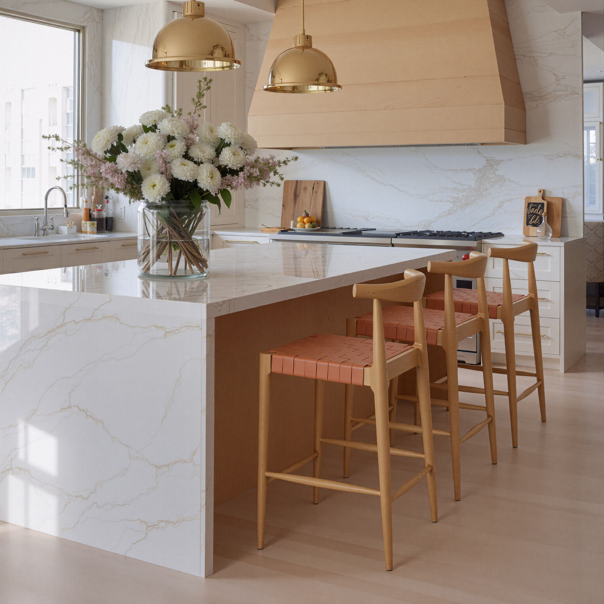 Bandani - Counter Stool (Set of 2) - Tan