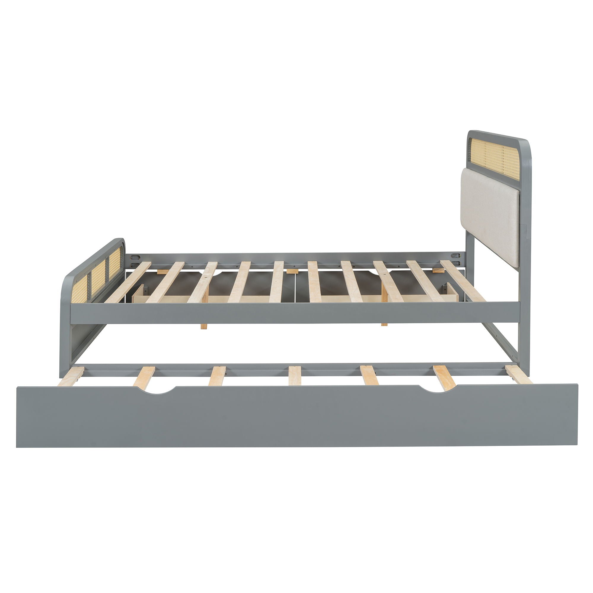 Platform Bed With Trundle And 2 Drawers