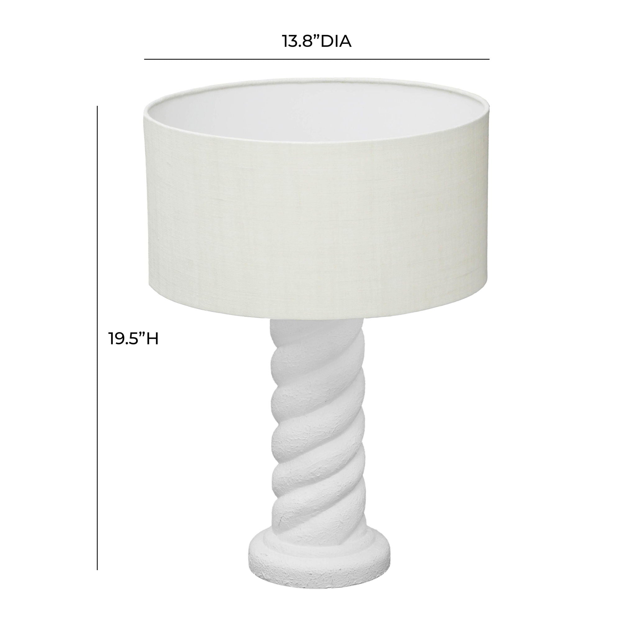 Rapunzel - Table Lamp - White And Cream