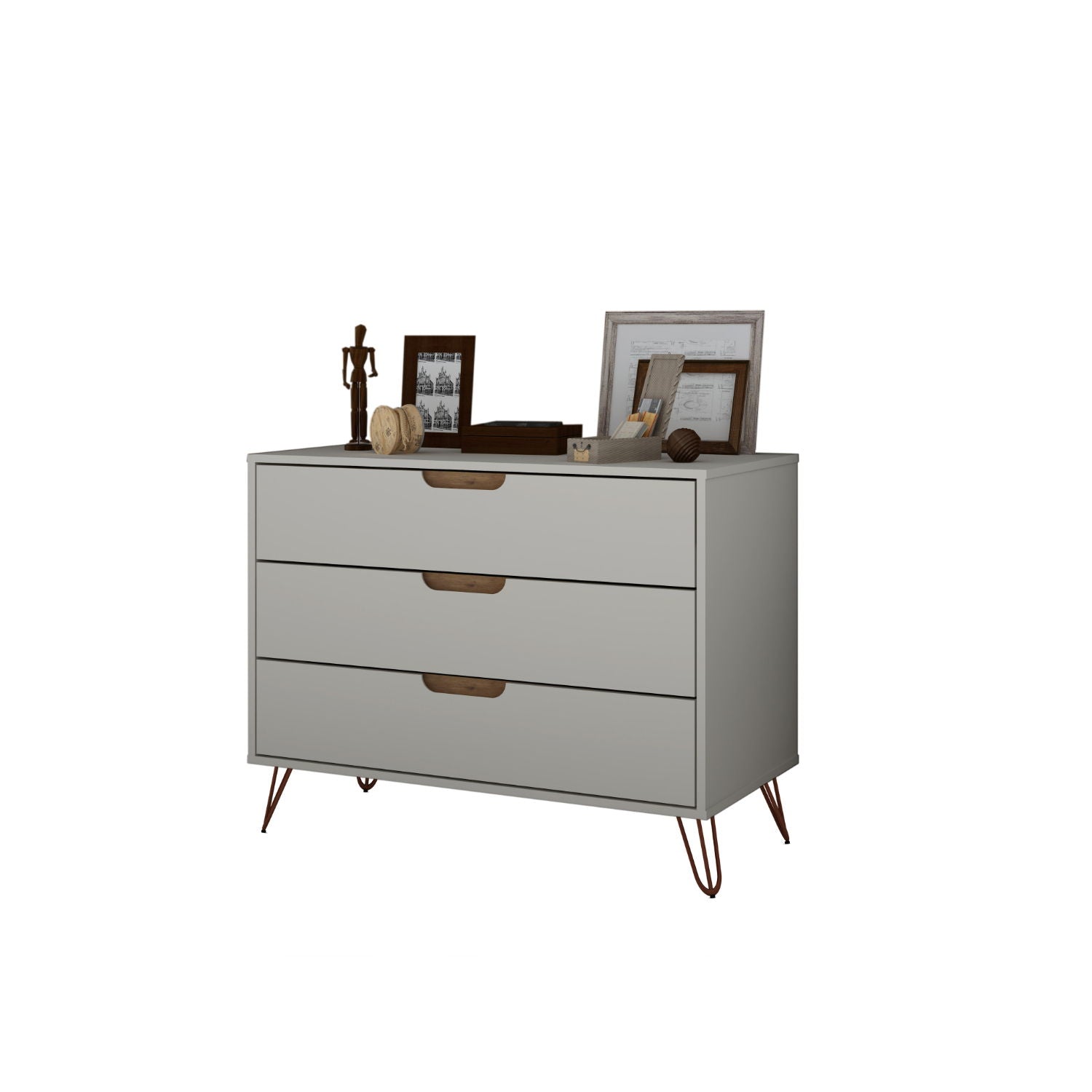 Rockefeller - 3 Drawer Dresser - Off White