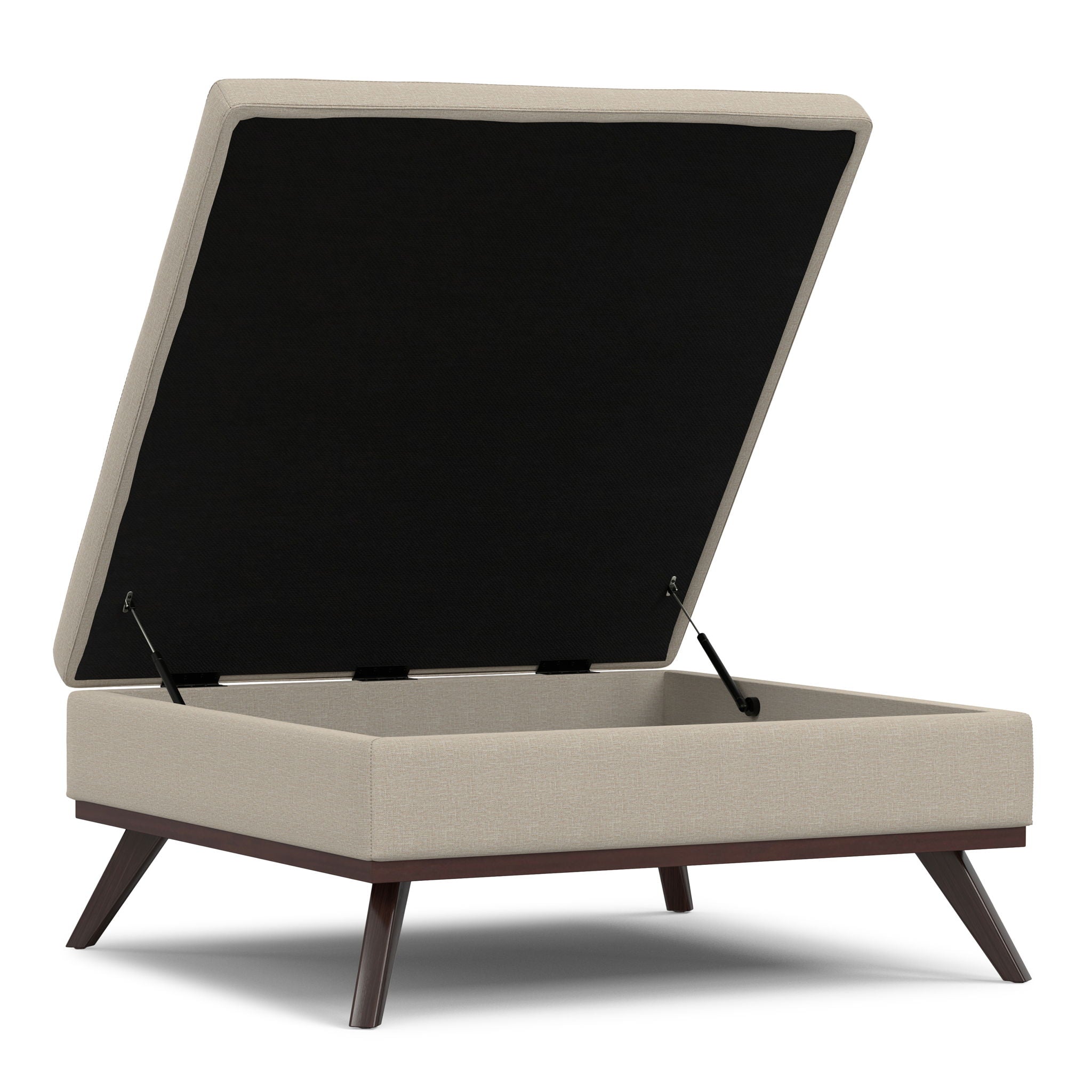 Owen - Multifunctional Square Coffee Table Storage Ottoman - Best Buy Furniture