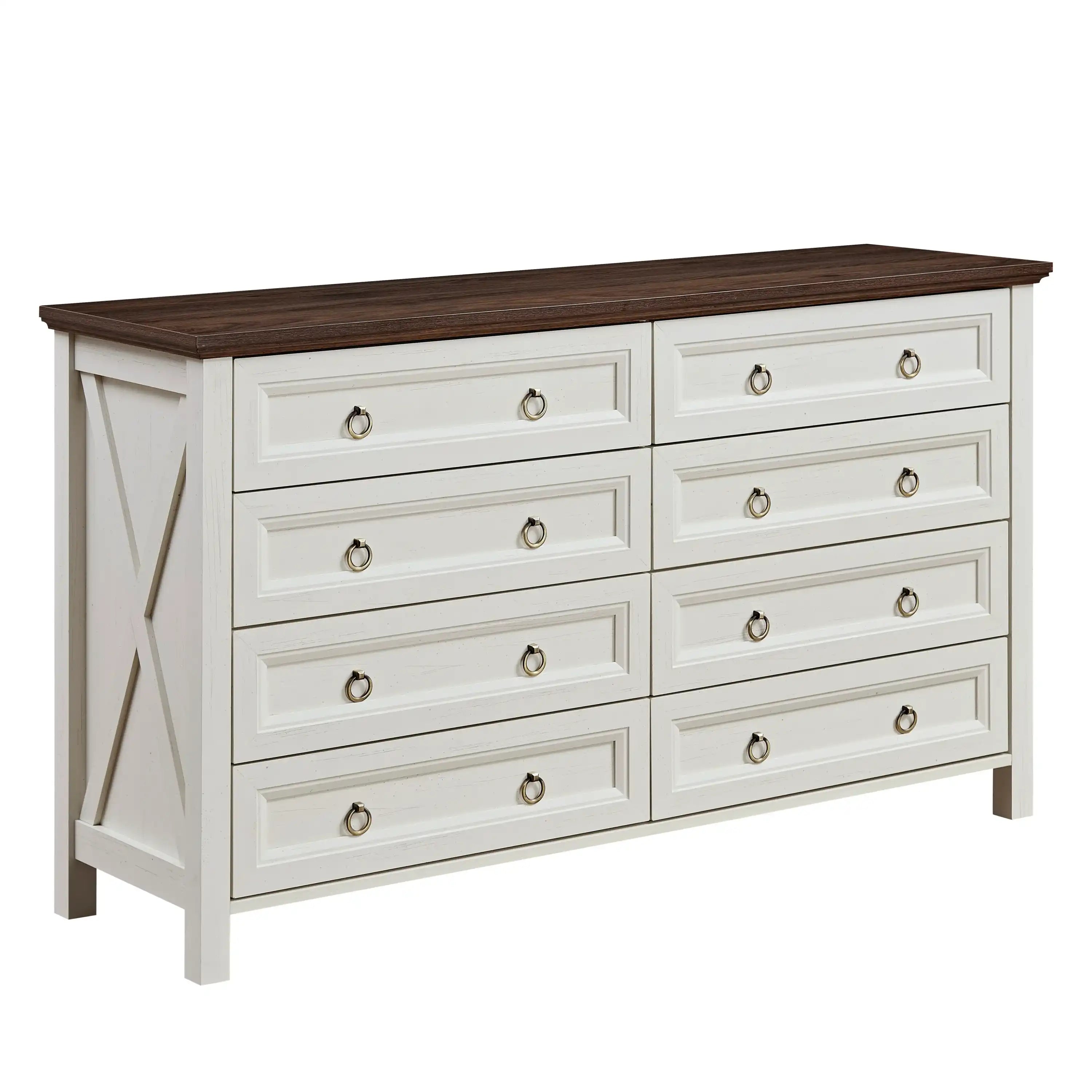 Ivy Perch Farmhouse 8 Drawer Dresser