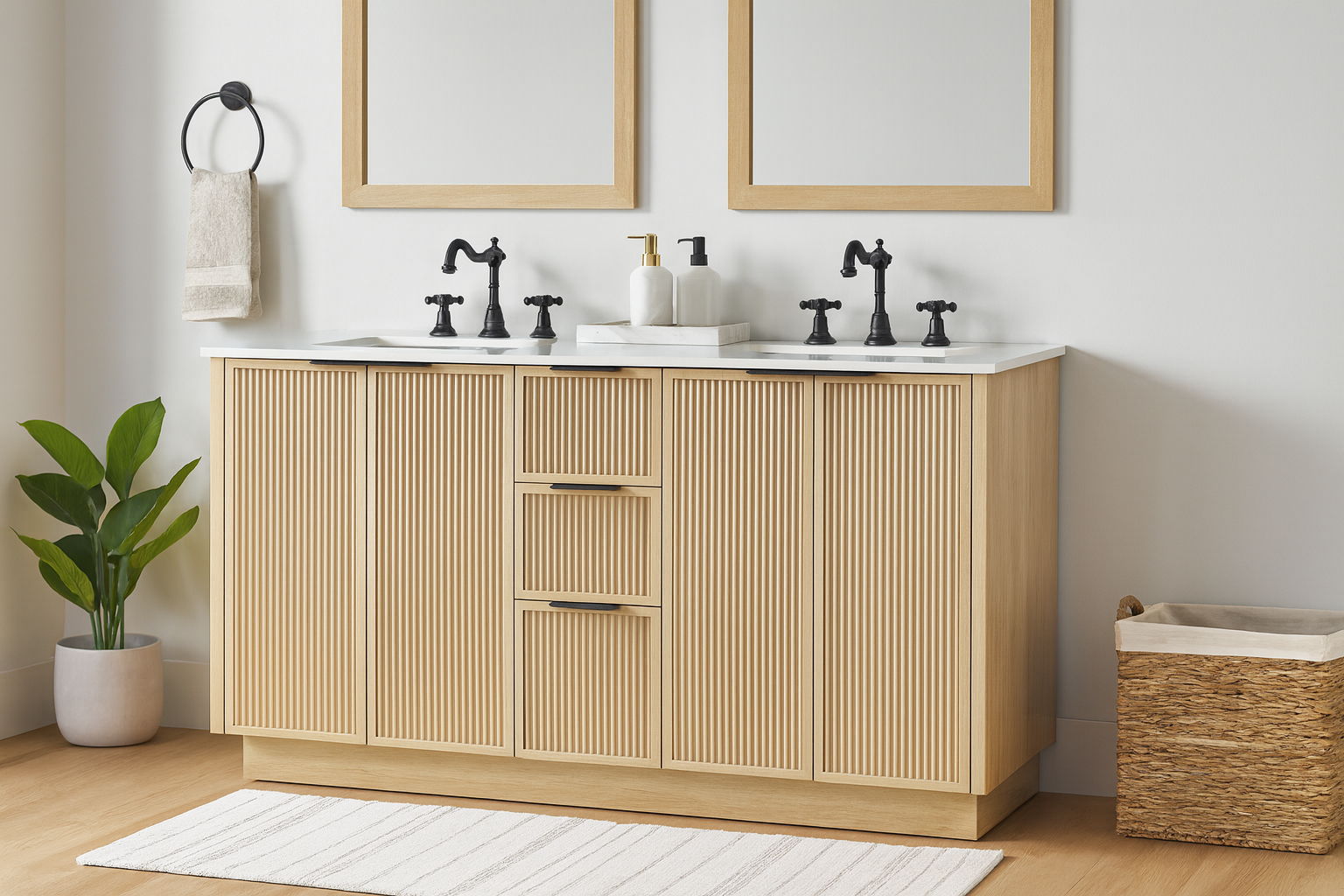 Willard - Engineered Stone And Solid Wood Bathroom Vanity