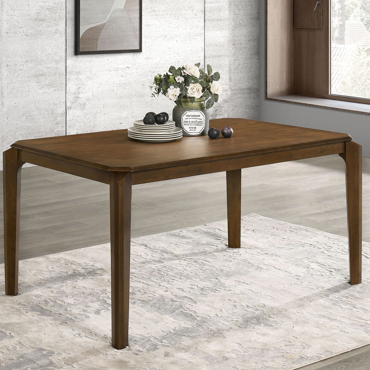 Warren - Rectangular Dining Table - Dark Brown