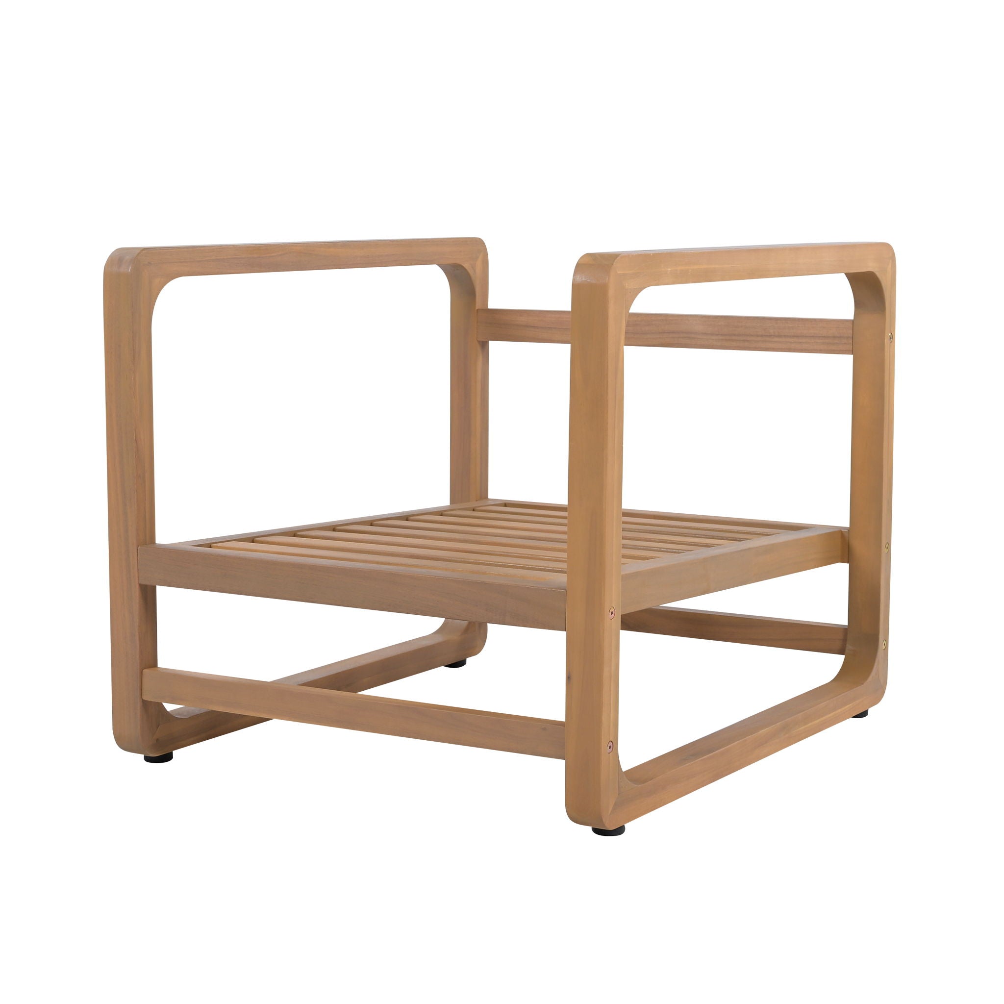 Outdoor Lounge Chair With Oversized Cushion Set For Patio